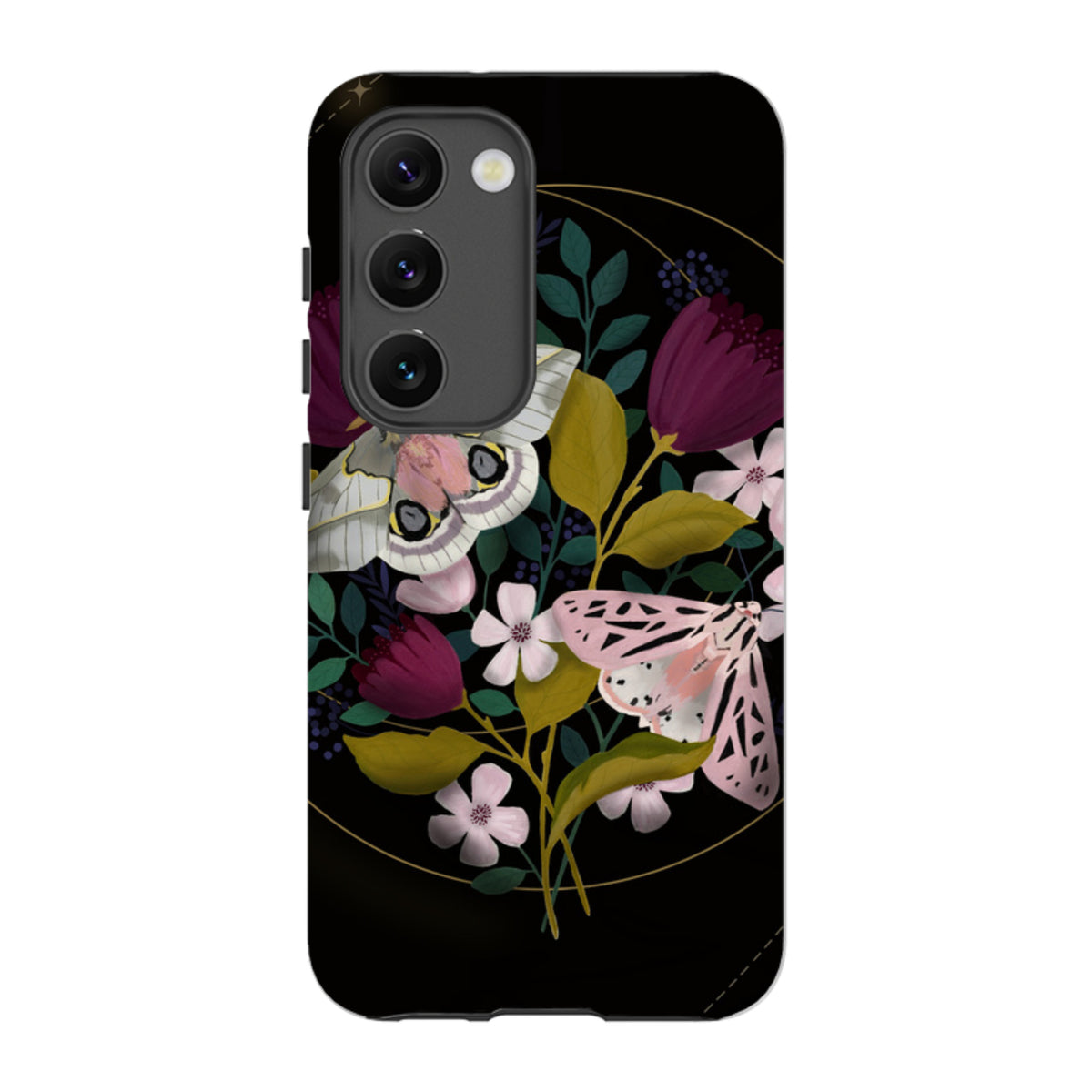 Samsung Tough Case - Moon Moths By Bex Parkin