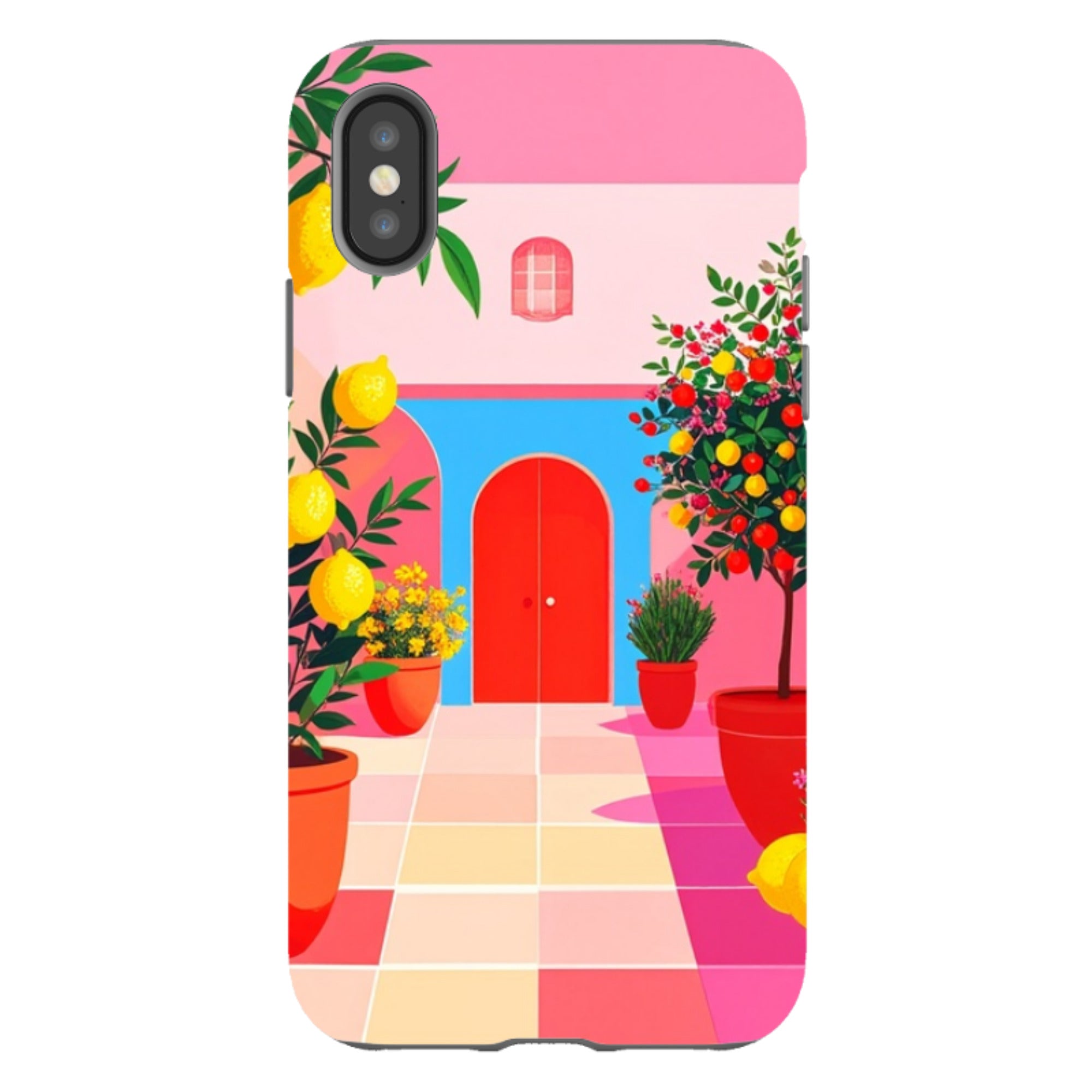 iPhone Tough Case - Red Garden