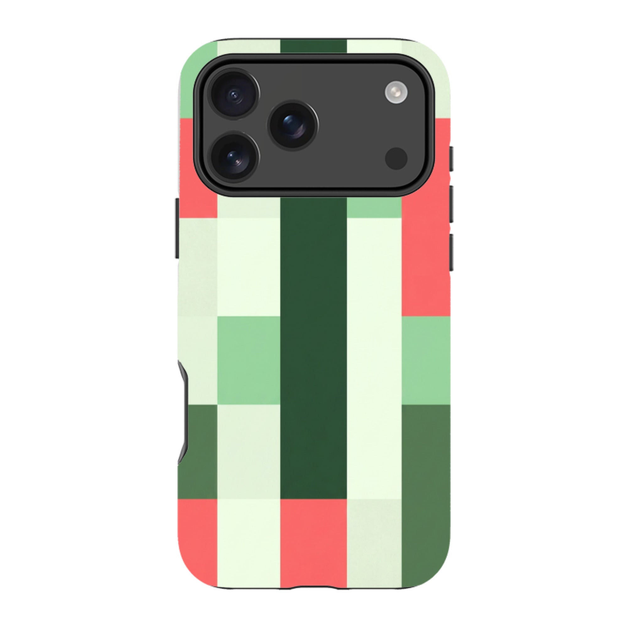 iPhone MagSafe Tough Case - Retro Abstract Gingham