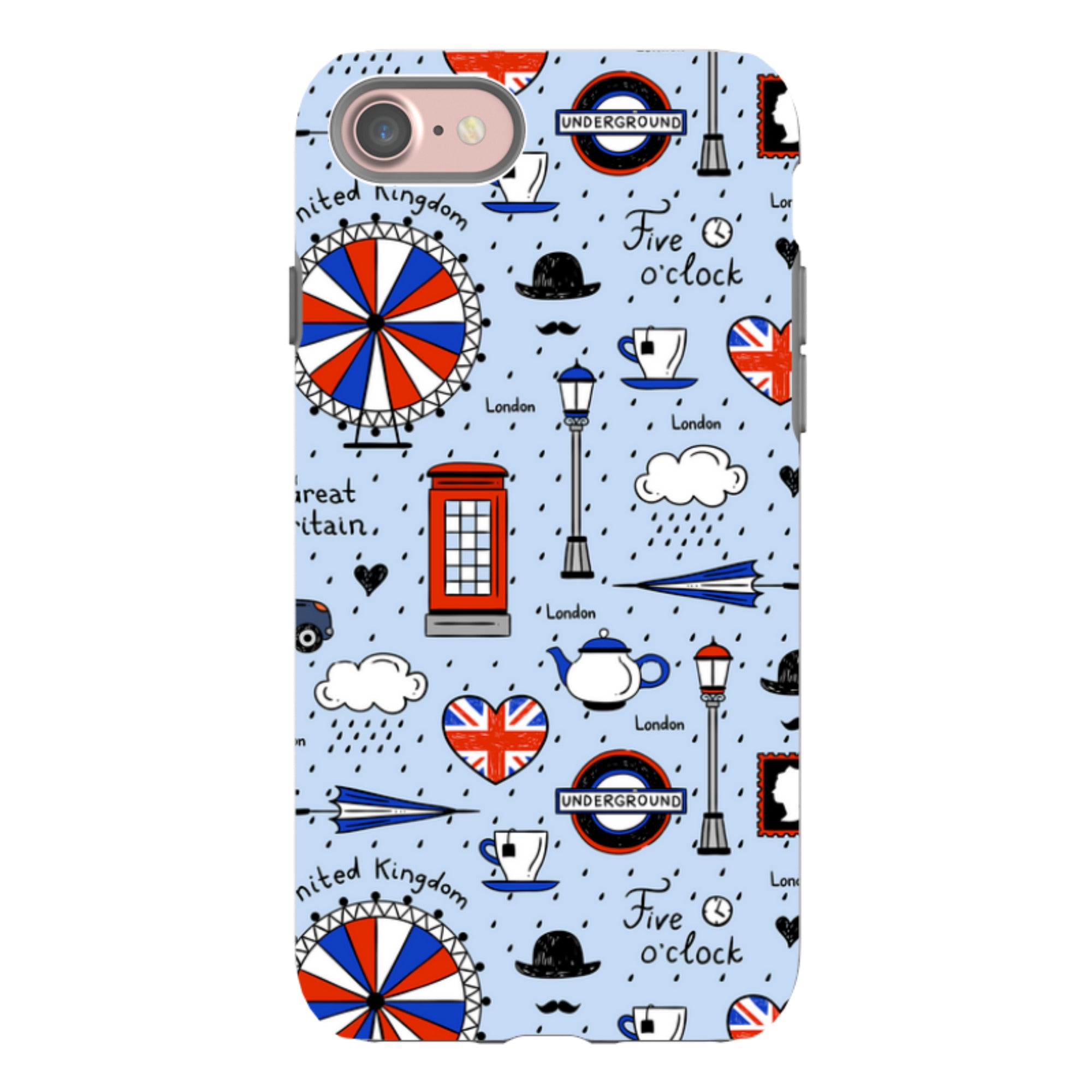 iPhone Tough Case - Blue London