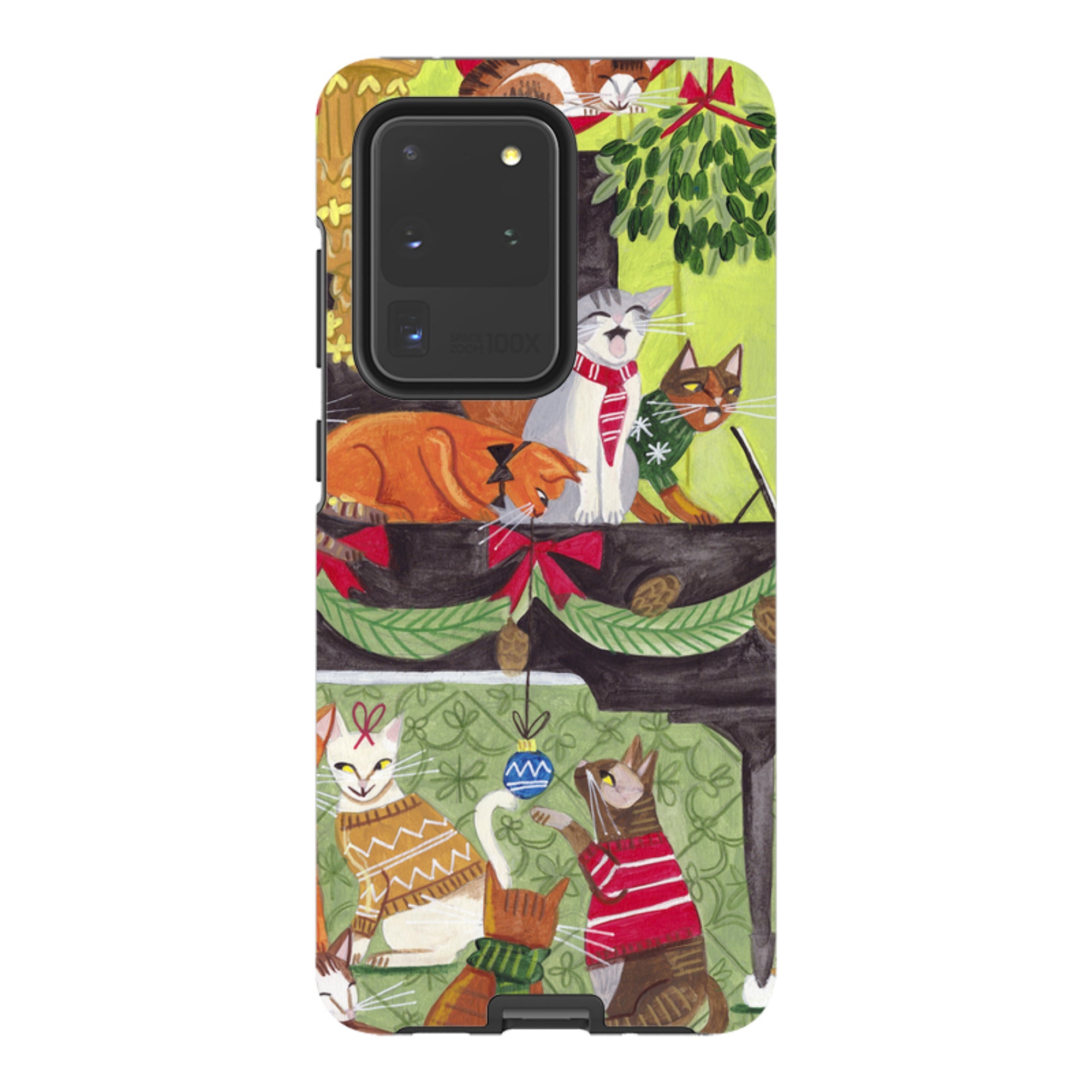 Samsung Tough Case - Christmas cats II By Caroline Bonne Muller