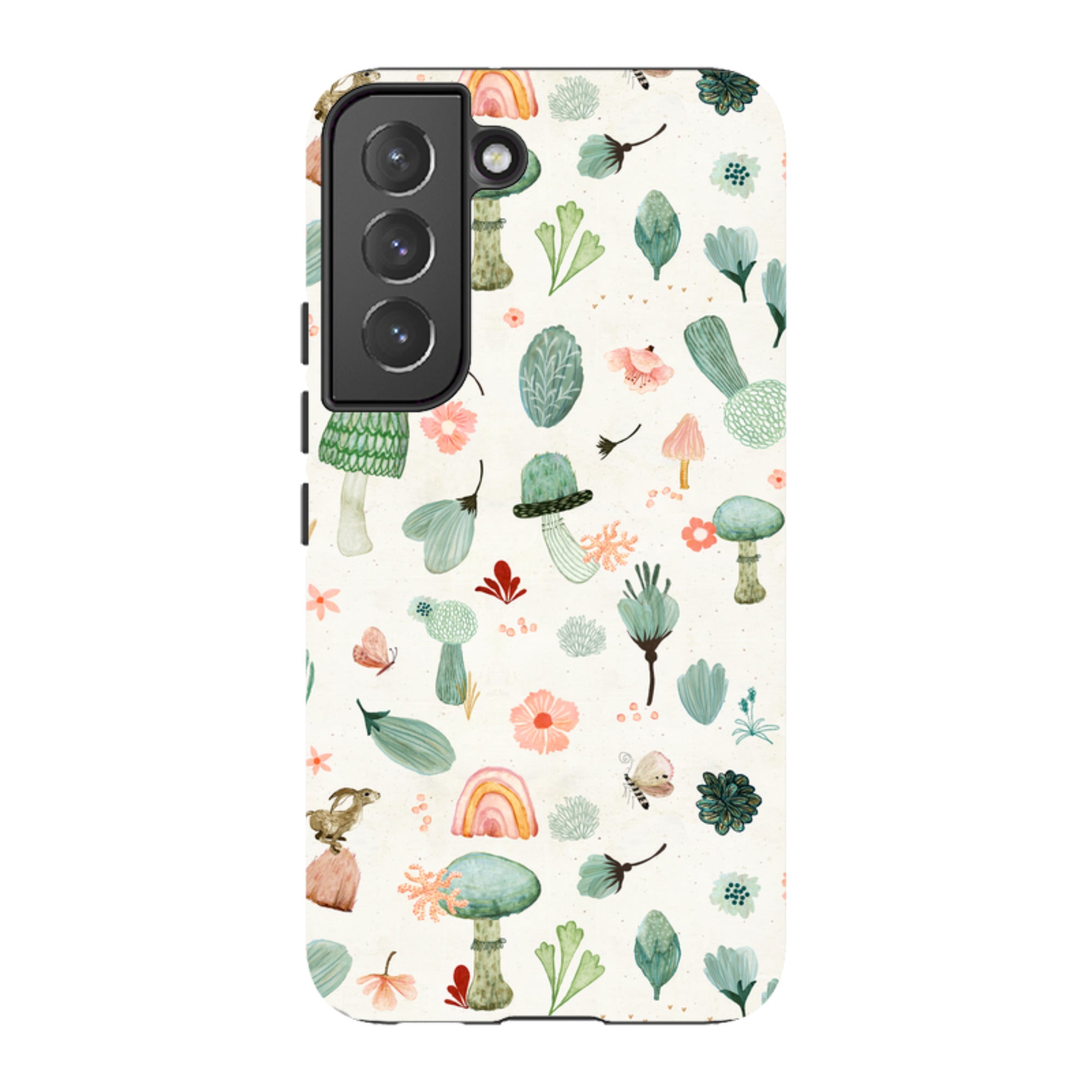 Samsung Tough Case - Mushroom World Cream By Katherine Quinn