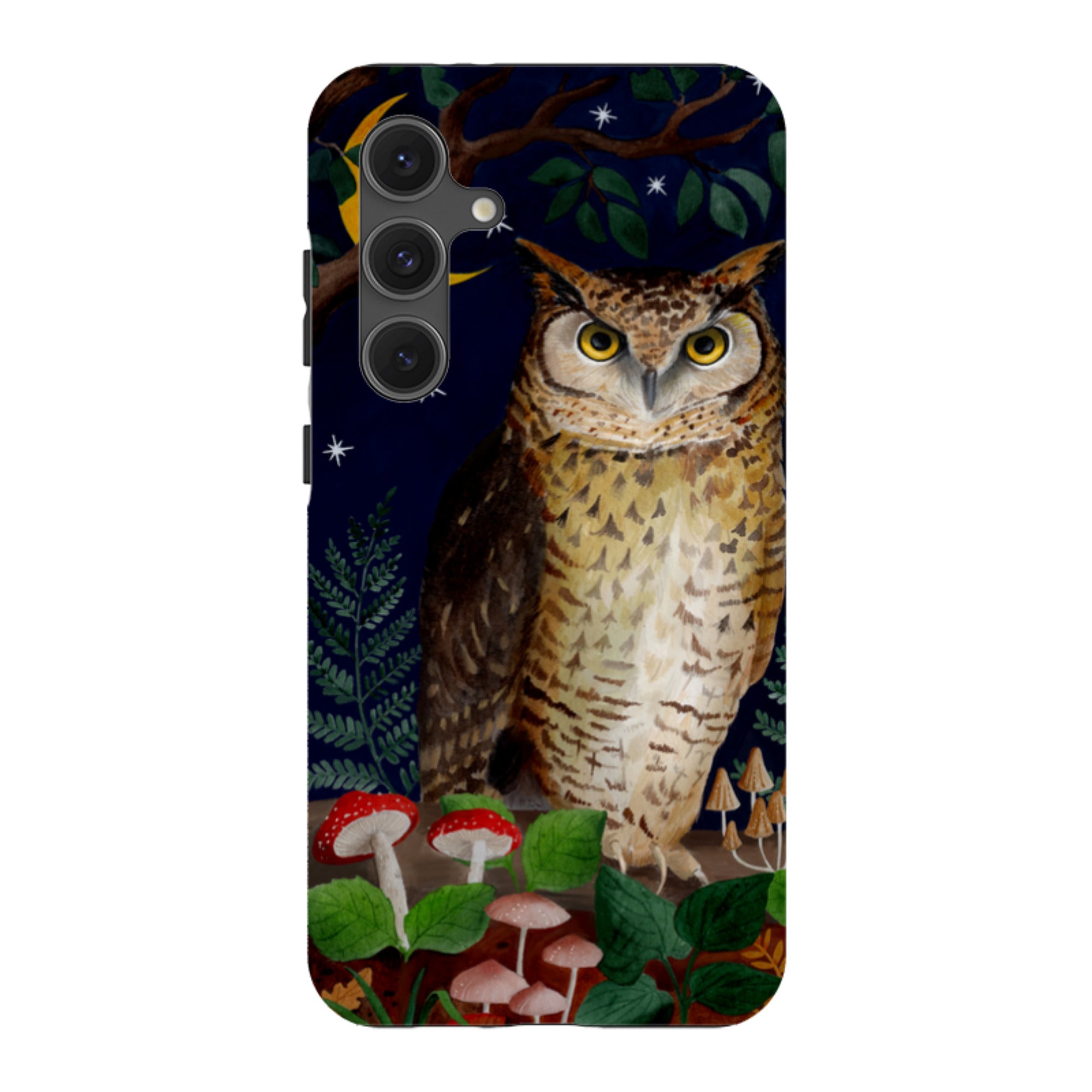 Samsung Tough Case - Mushroom Owl By Bex Parkin