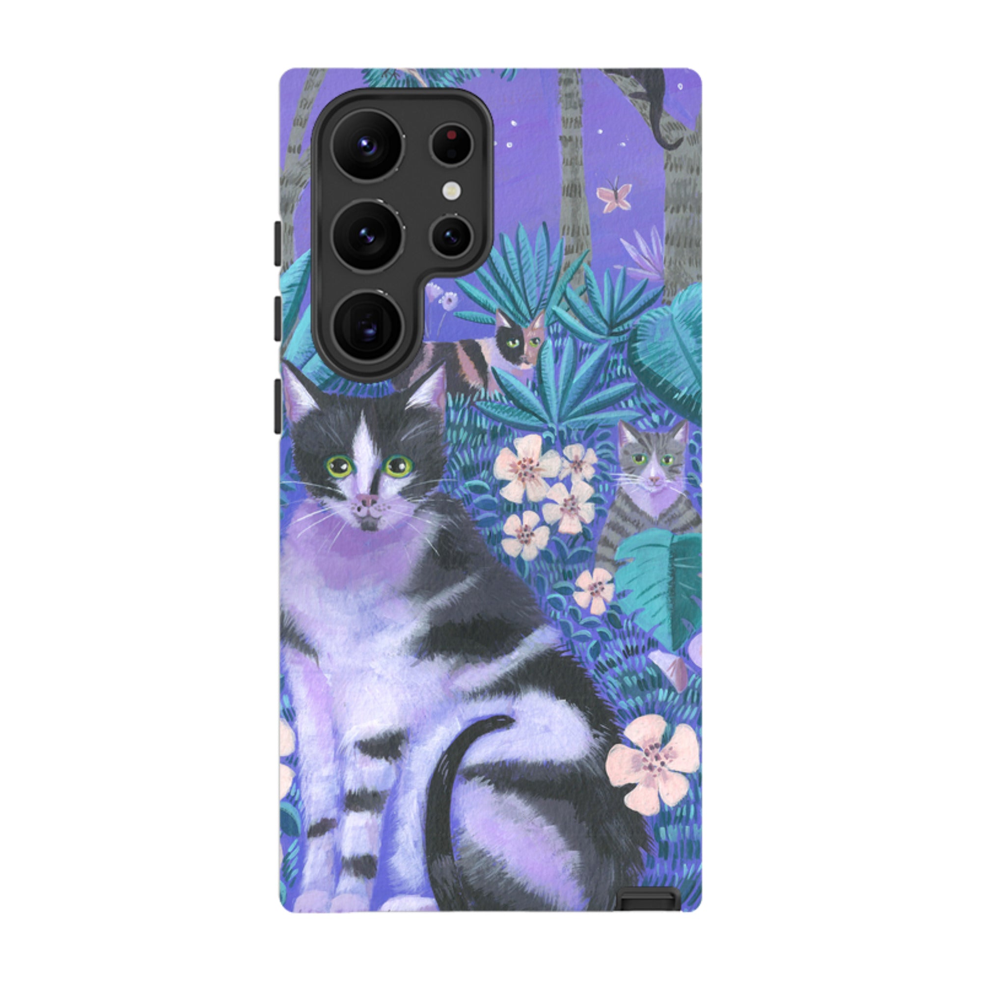 Samsung Tough Case - Night Cats 2 By Mary Stubberfield