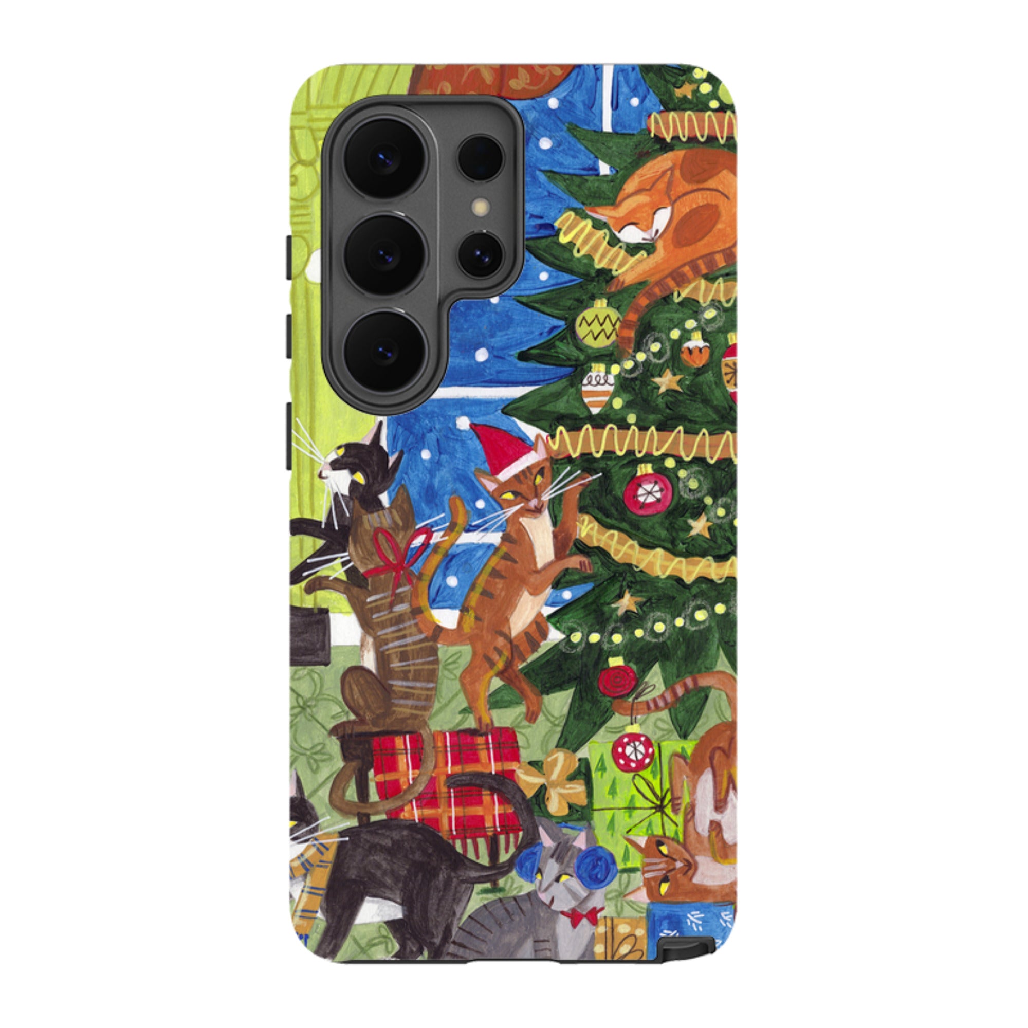 Samsung Tough Case - Christmas cats By Caroline Bonne Muller