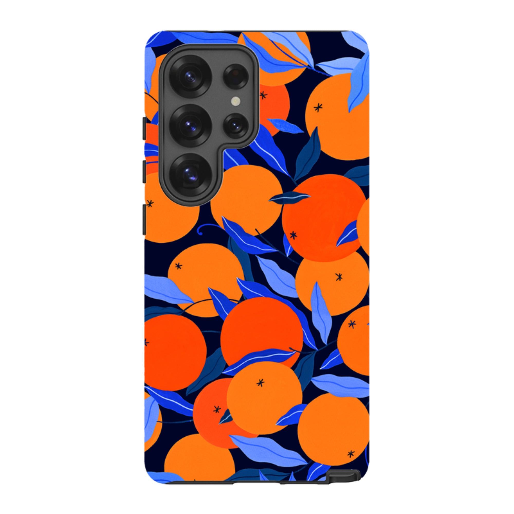 Samsung Tough Case - Arancello Navy Pattern By Madalina Andronic