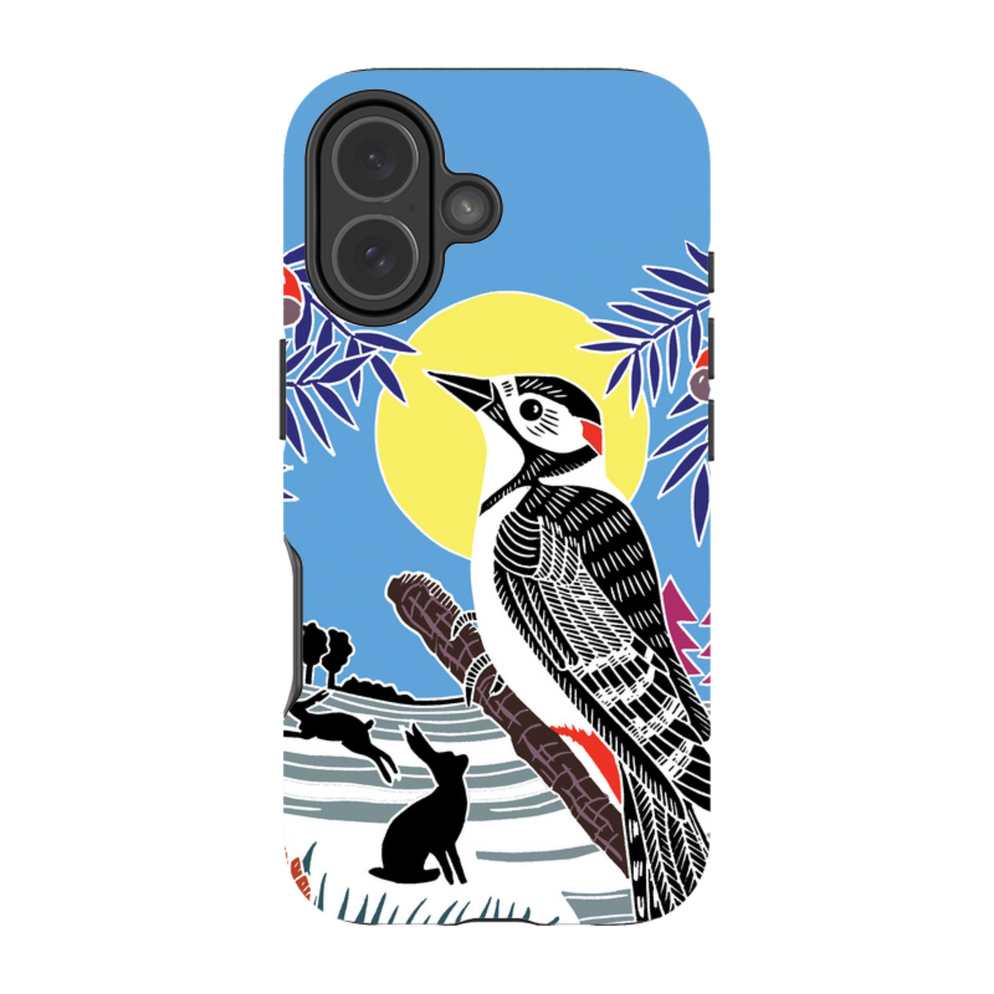 iPhone Tough Case - Woodpecker Yellow By Kate Heiss