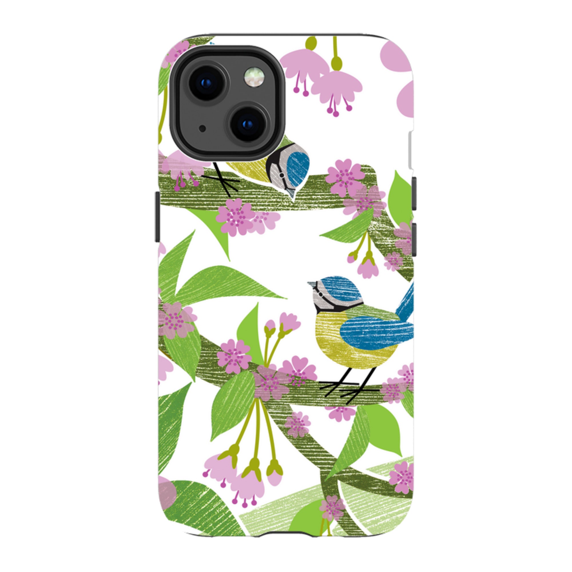 iPhone Tough Case - Blue Tits And Blossom By Liane Payne