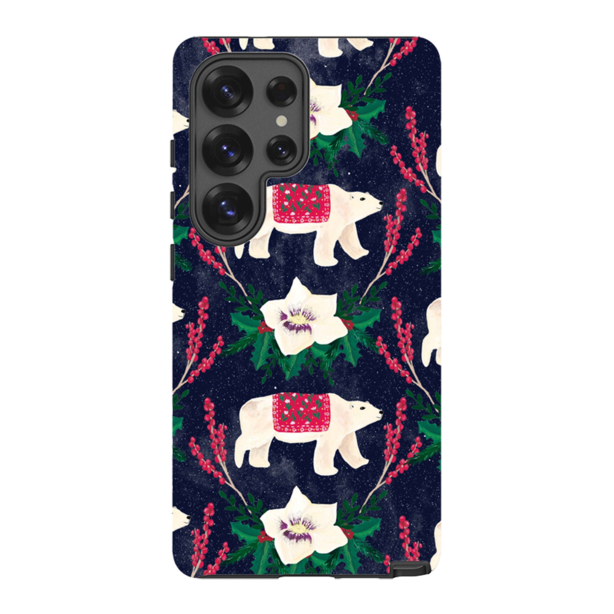 Samsung Tough Case - Midnight Polar Bears By Abby Jacobs