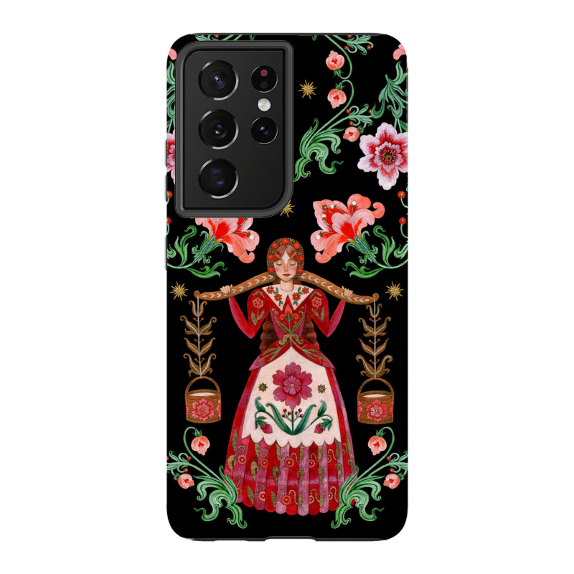 Samsung Tough  Case - Eight Maids A Milking By Maria Matos