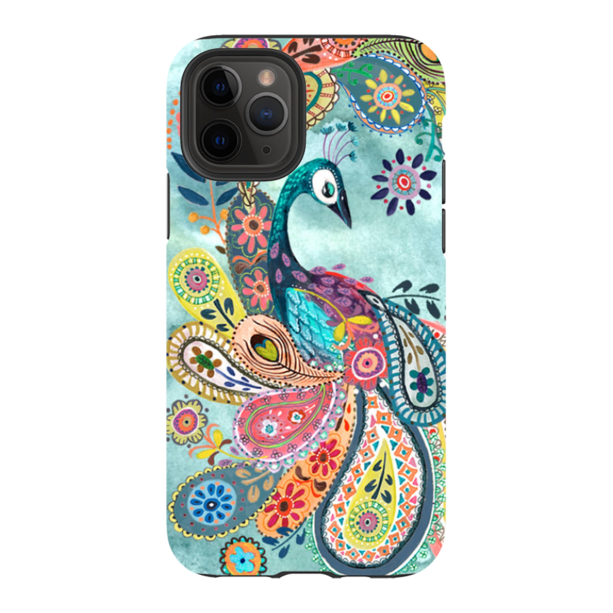 iPhone Tough Case - Peacock Dreams By Caroline Bonne Muller