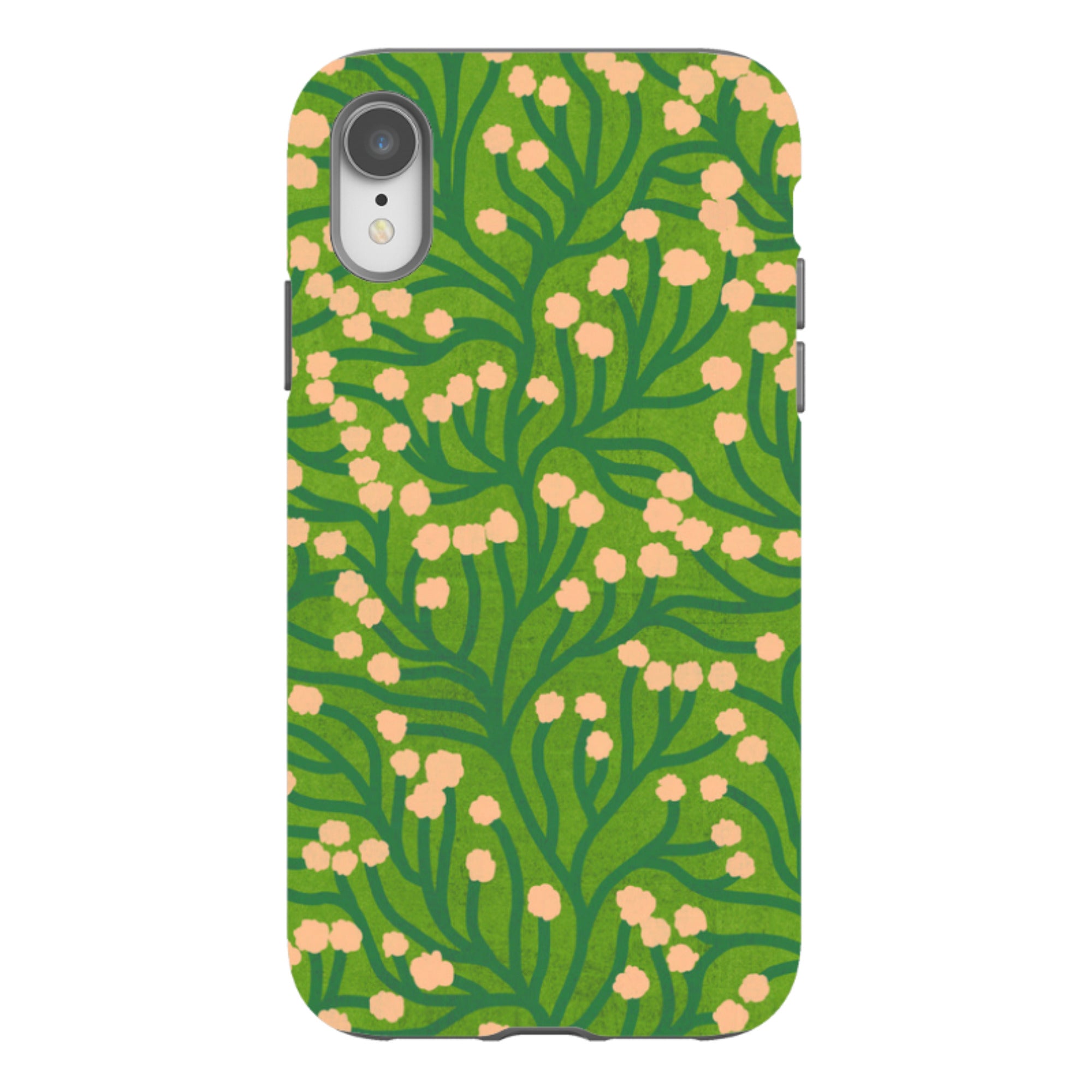 iPhone Tough Case - Vine Pink and Teal By Katherine Quinn