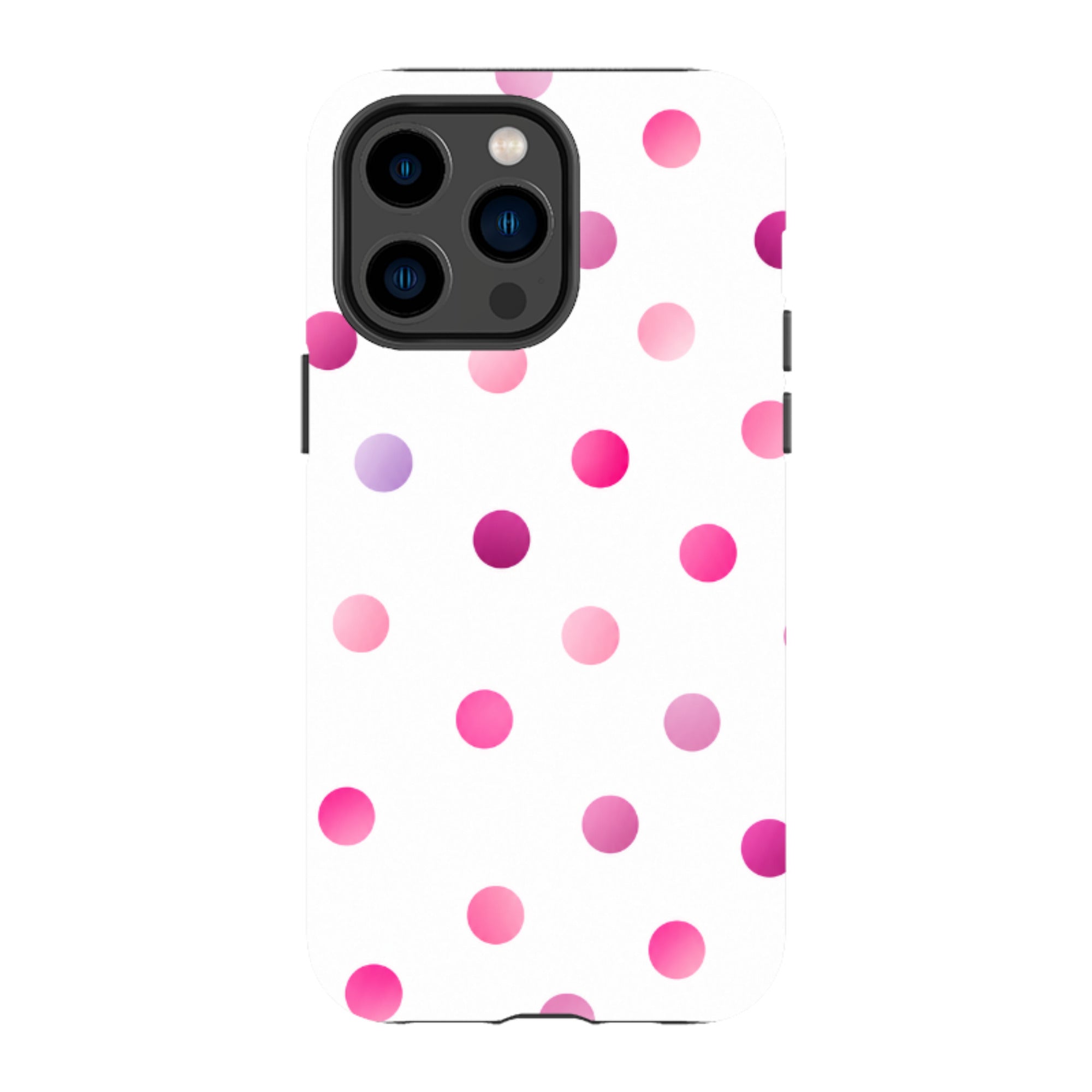 iPhone Tough Case - Pink Polka Dot