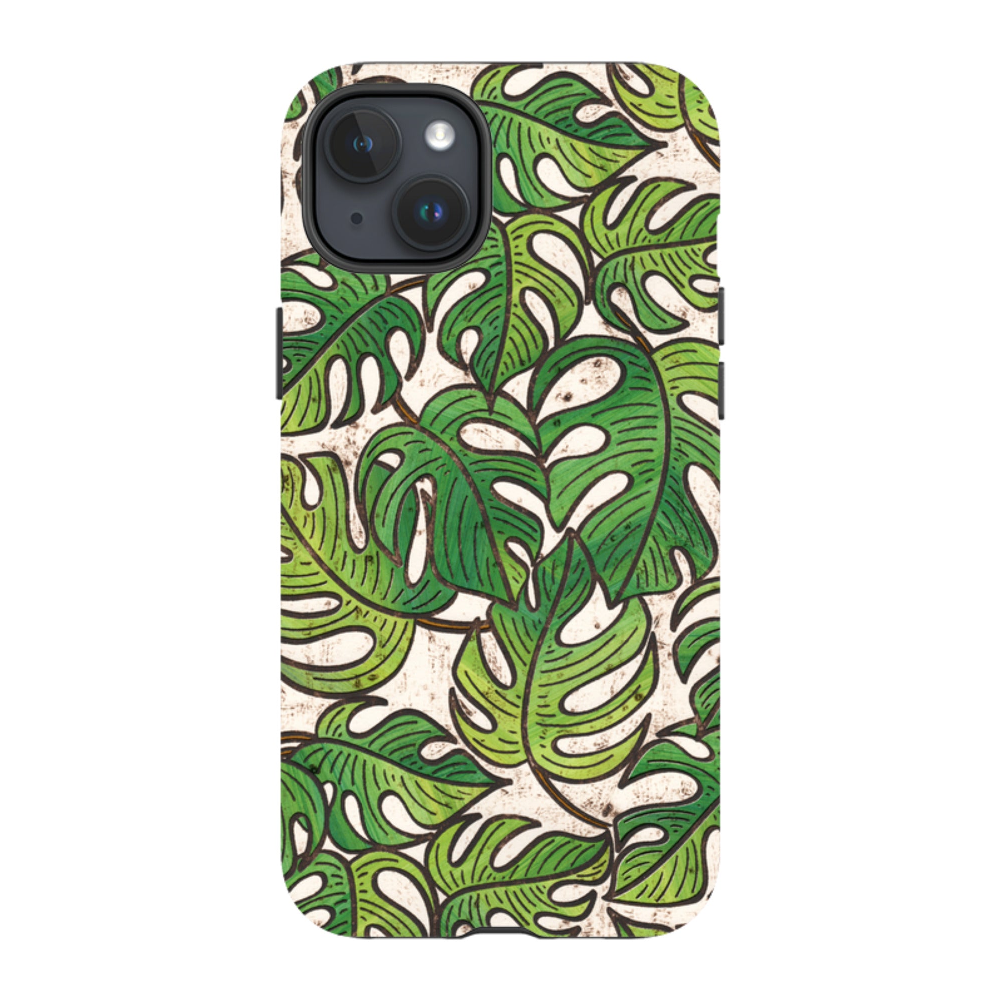 iPhone MagSafe Tough Case - Green Floral 1 By Amelia Bowman