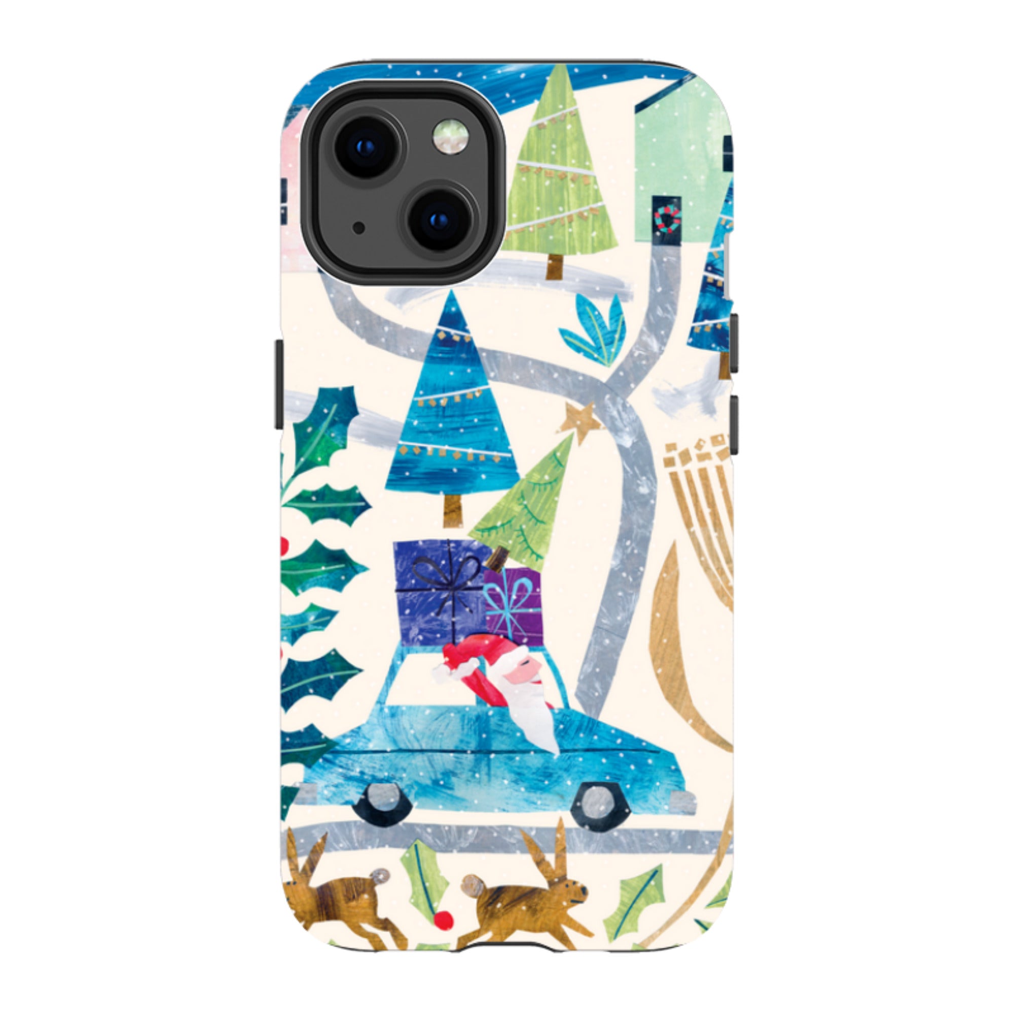 iPhone Tough Case - Santa Driving Home By Tracey English