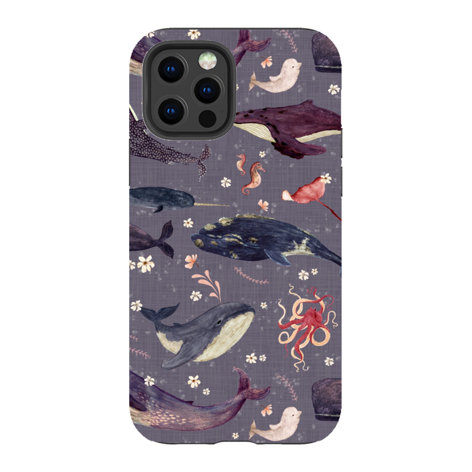 iPhone Tough Case - Whale Song Lavender By Katherine Quinn