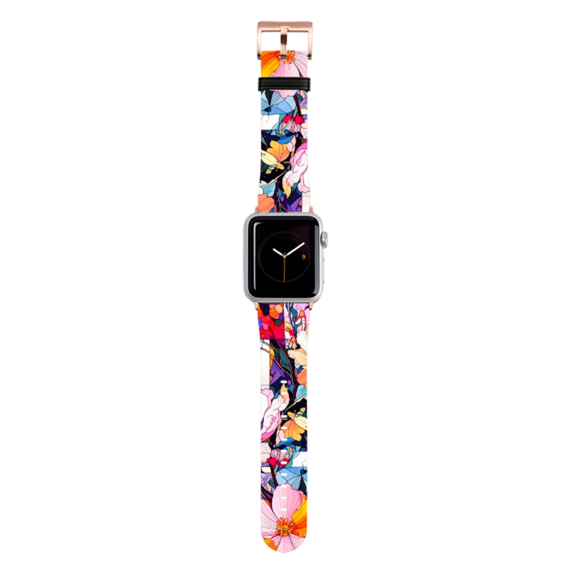 Block Floral Apple Watch Strap