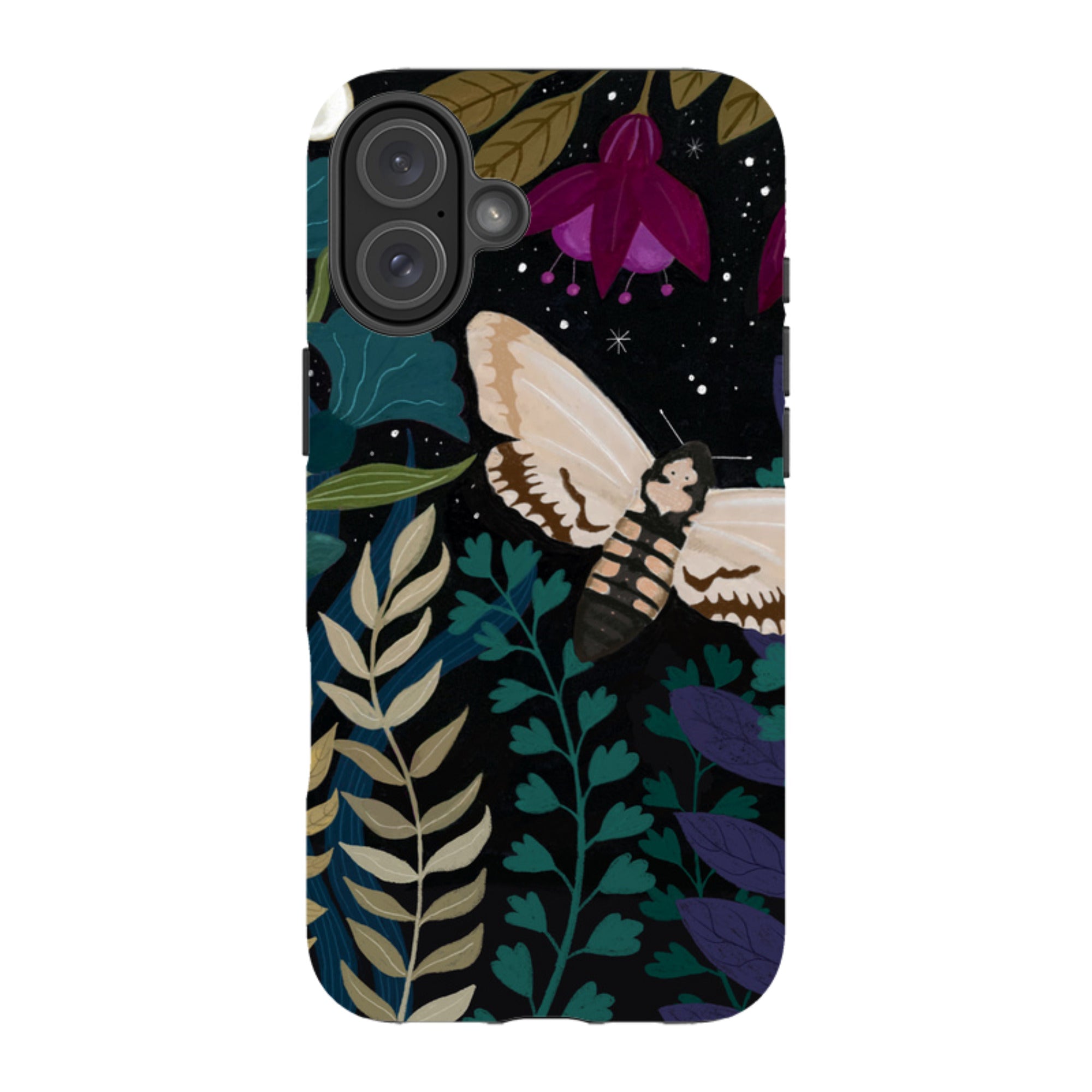 iPhone Tough Case - Midnight Moths By Bex Parkin