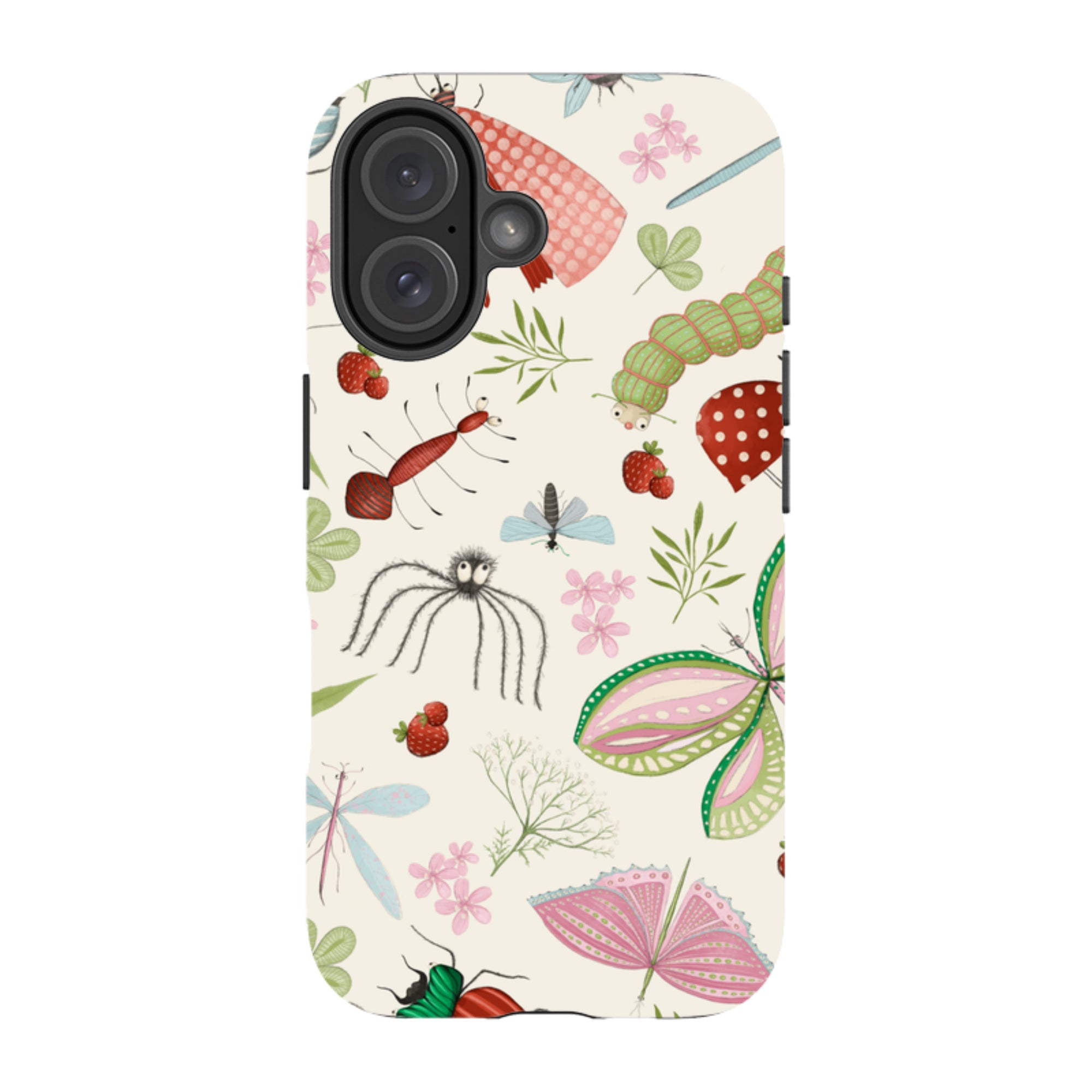 iPhone MagSafe Tough Case -  Insects Pattern By Maja Lindberg