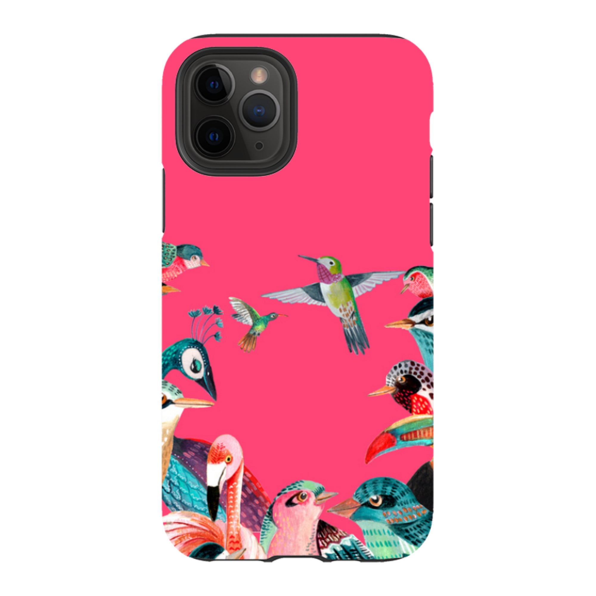 iPhone Tough Case - Pink Birds By Caroline Bonne Muller