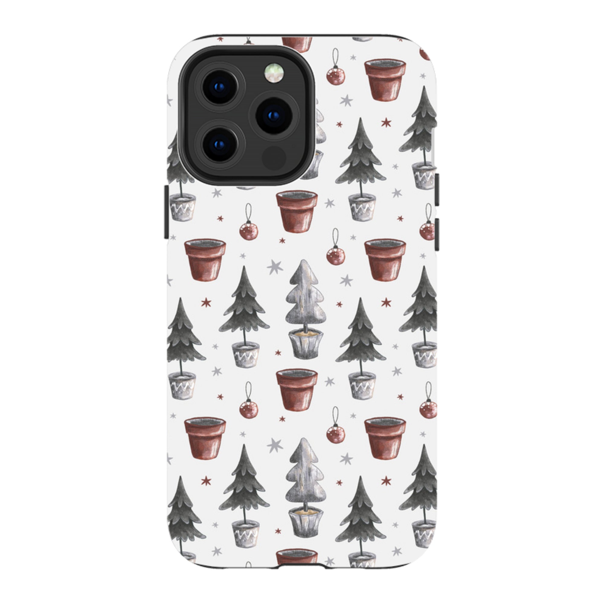 iPhone Tough Case - Xmas Tree Pattern