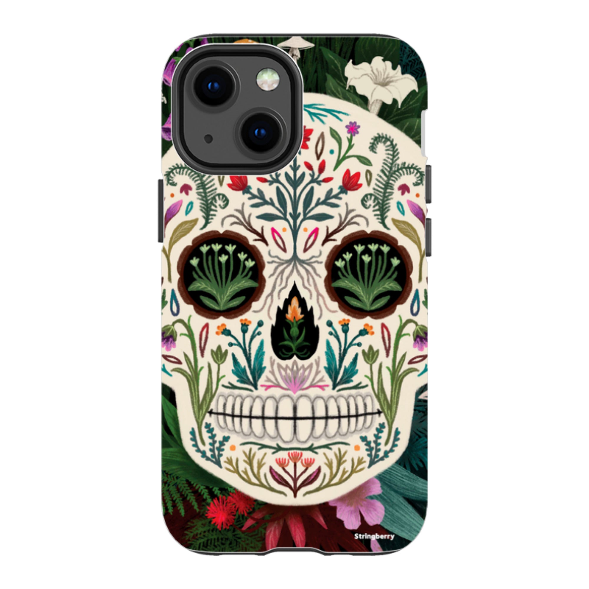 iPhone Tough Case - Poison Sugar Skull By Anna Stead