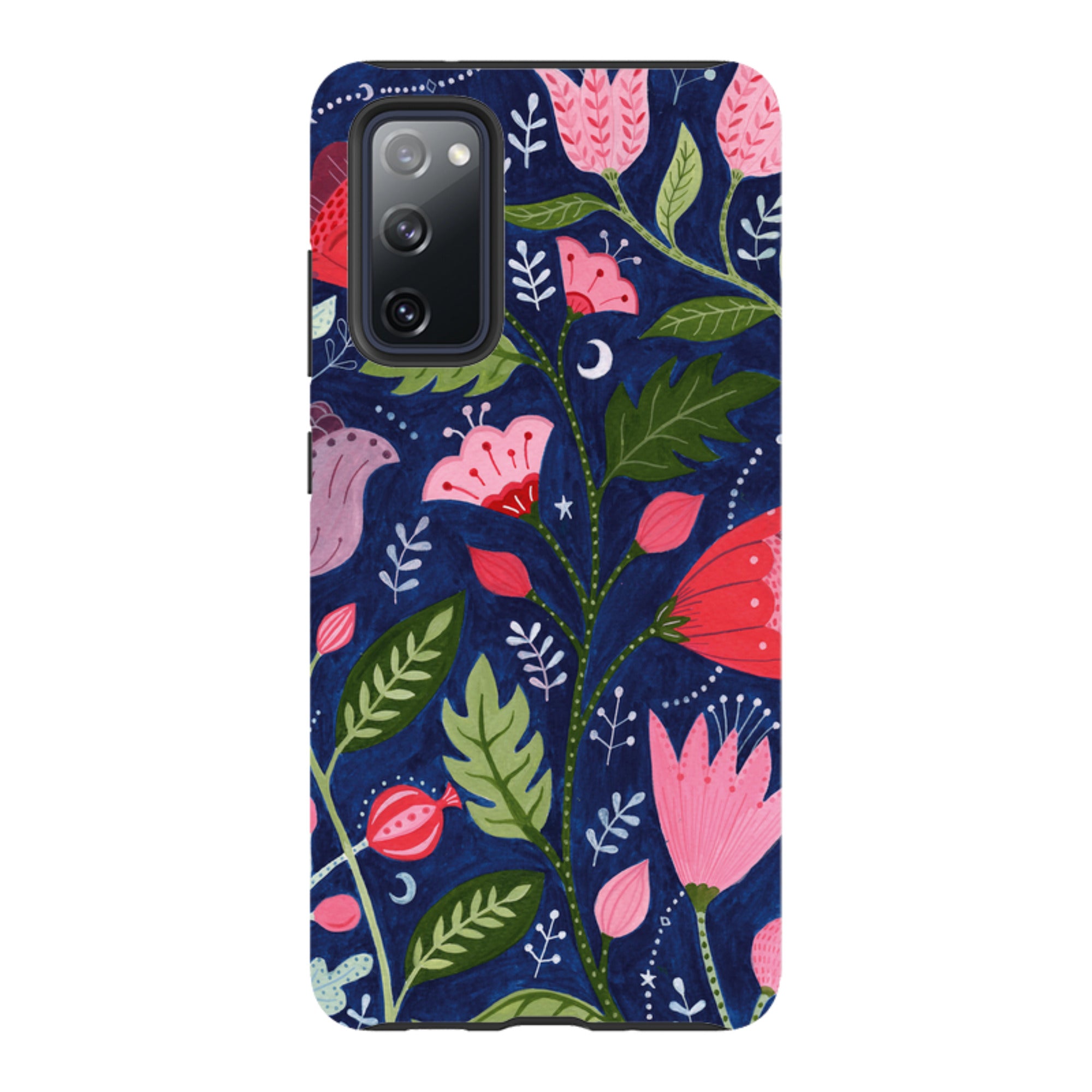 Samsung Tough Case - Flowers On Blue By Bex Parkin