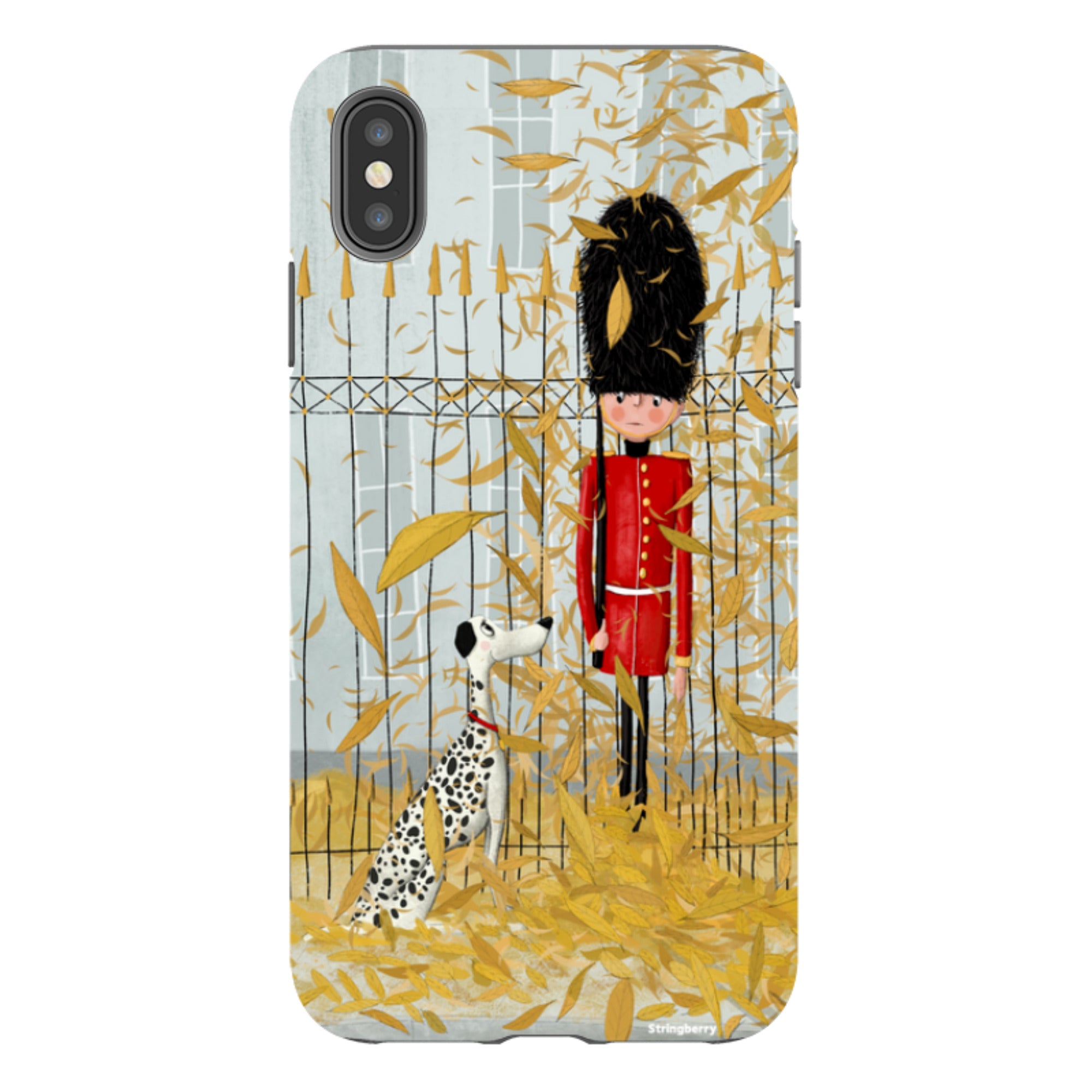 iPhone Tough Case - London In Leaves By Maja Lindberg