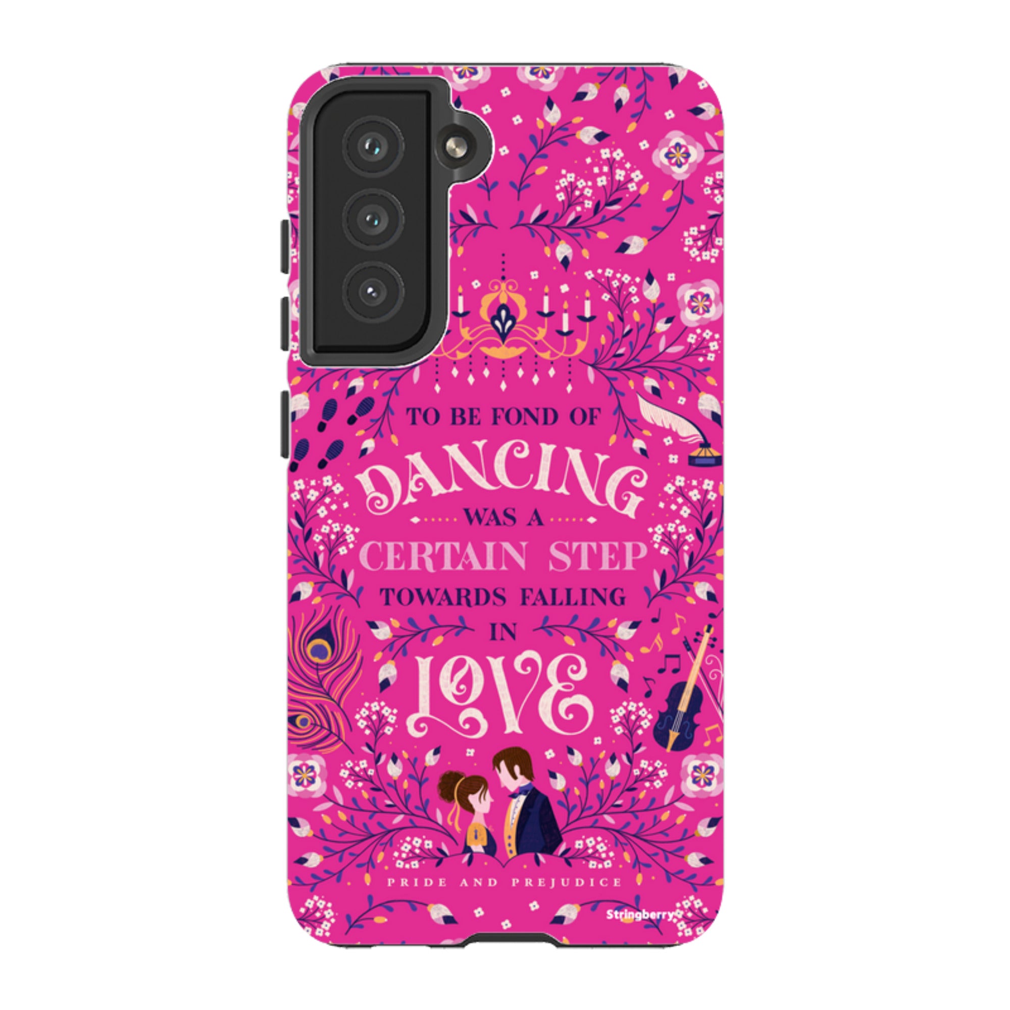 Samsung Tough Case - Pride And Prejudice Pink By Jenny Zemanek