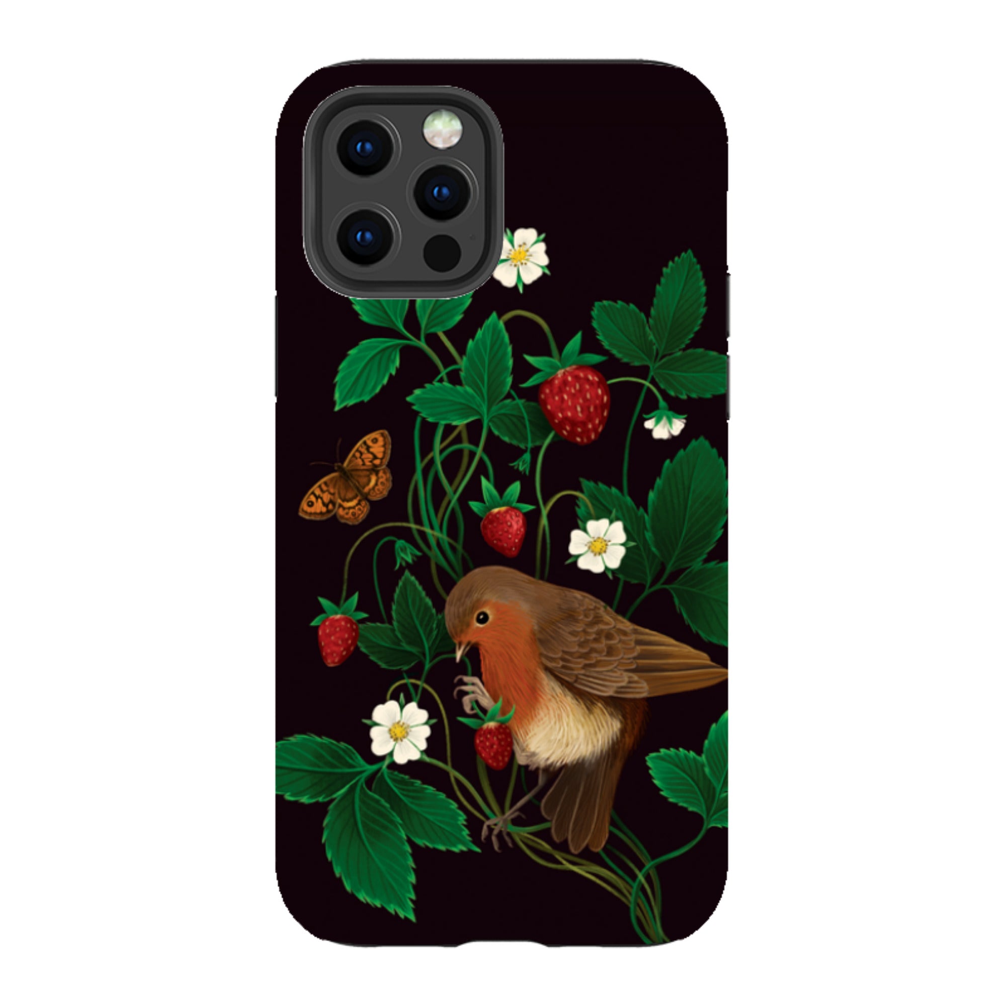 iPhone Tough Case - Strawberry Thief By Anna Stead