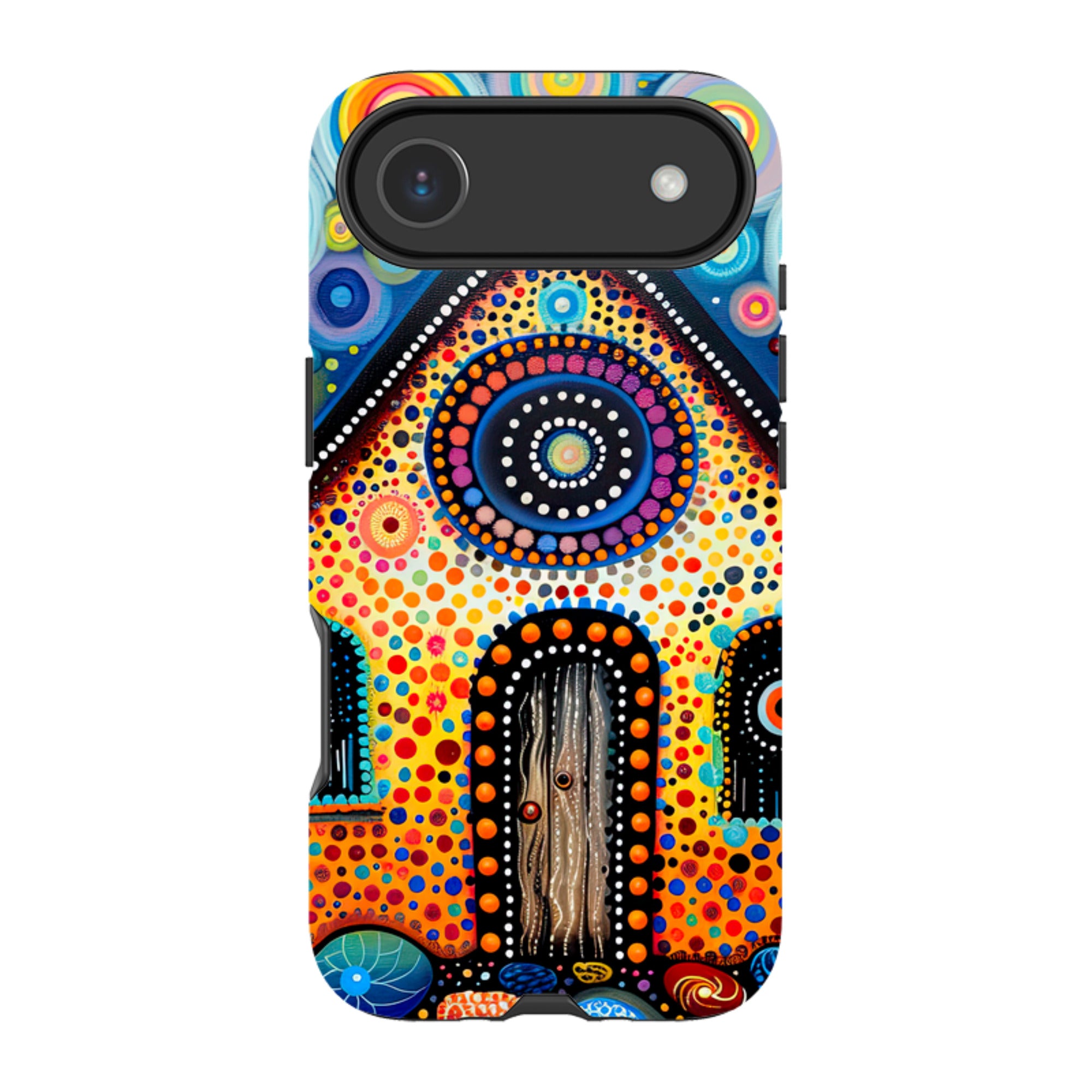 iPhone MagSafe Tough Case - Folk Art House III