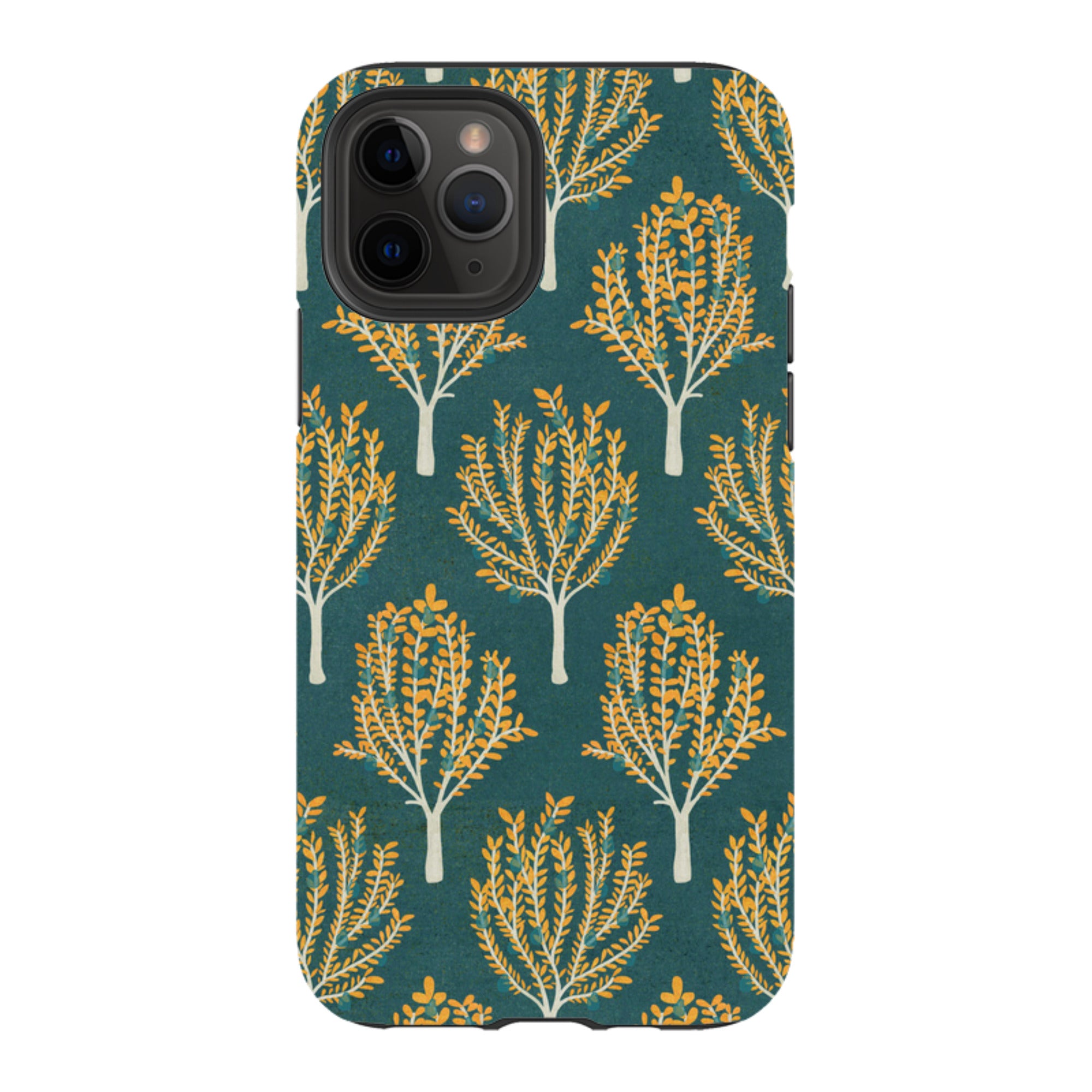 iPhone Tough Case - Pear Trees Teal By Katherine Quinn