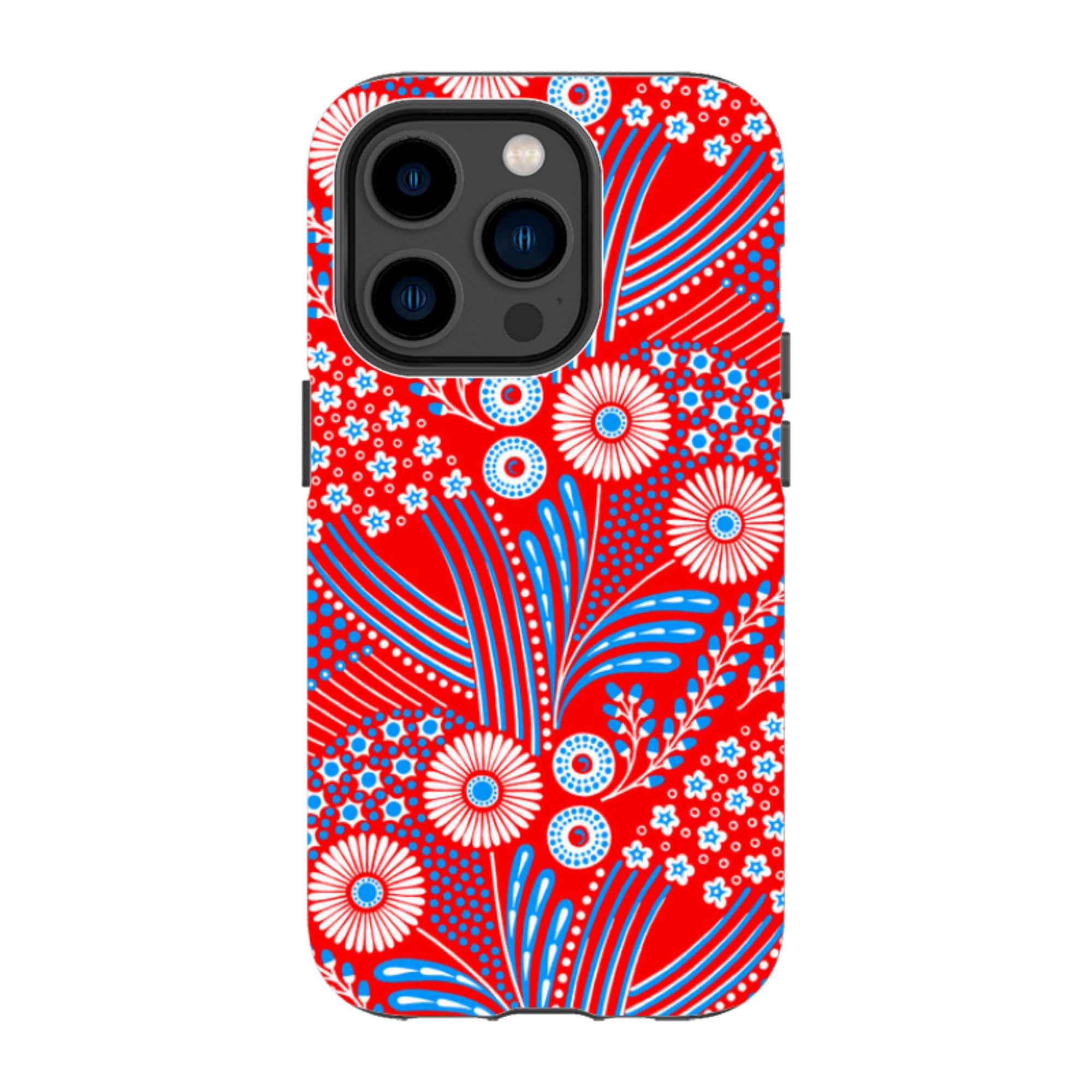 iPhone Tough Case - Red Bouquet By Cressida Bell