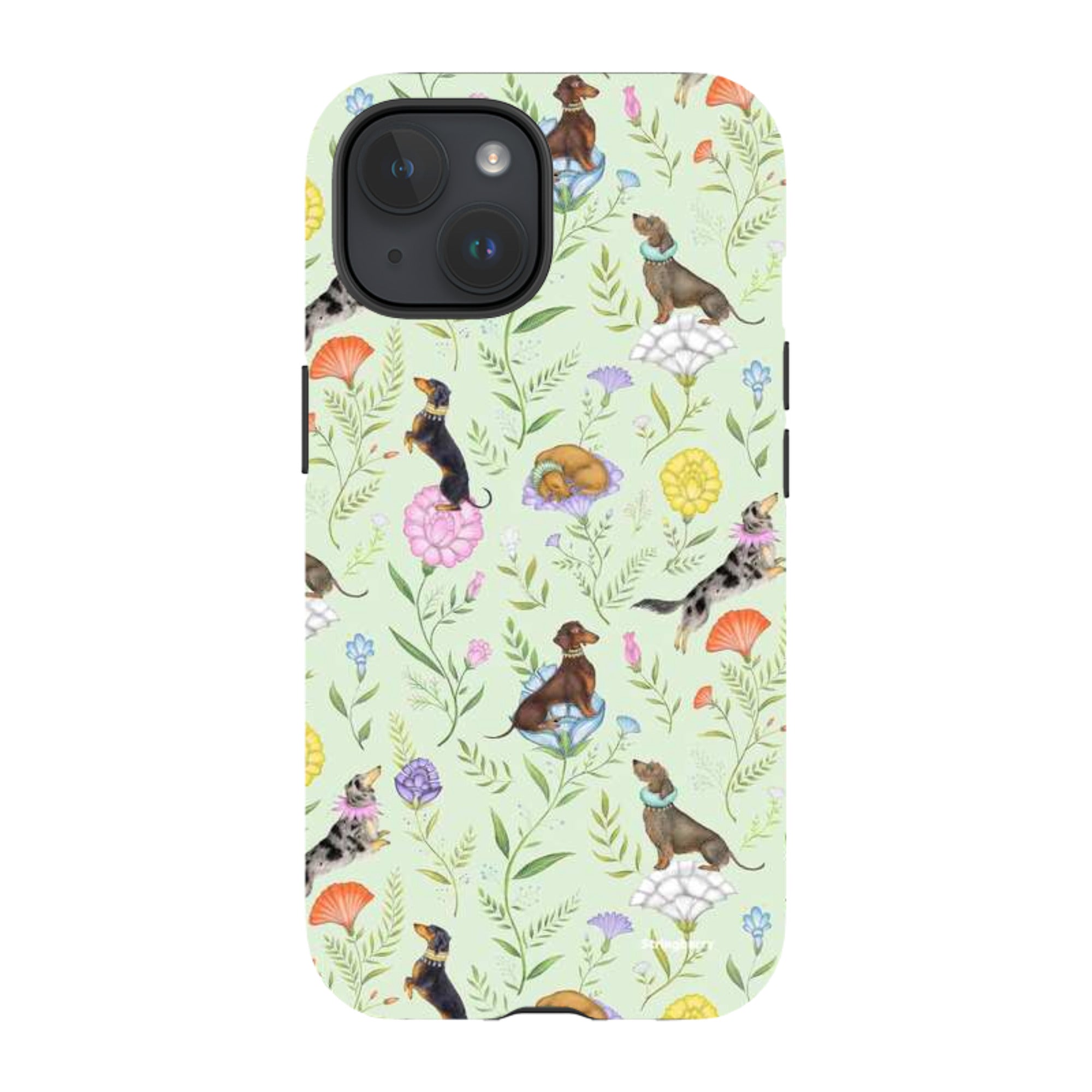iPhone MagSafe Tough Case -  Doxy Day Afternoon Pistachio By Catherine Rowe
