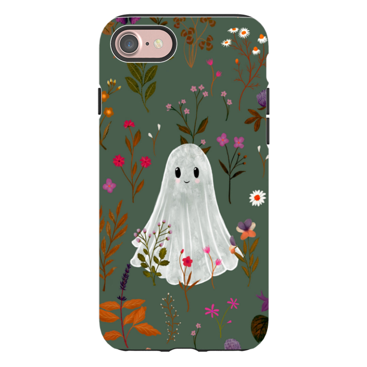 iPhone Tough Case - Ghost in the Garden - Pine Multi By Katherine Quinn