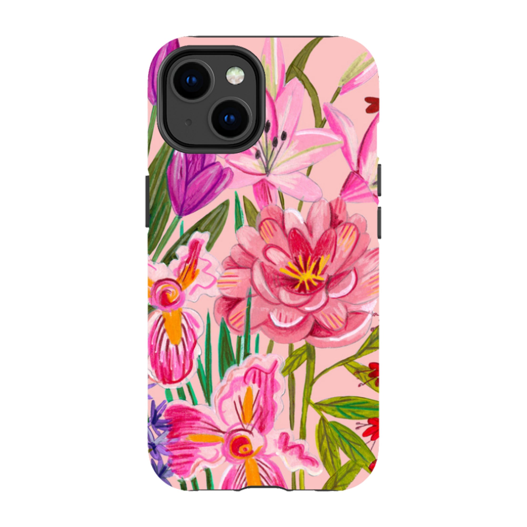 iPhone MagSafe Tough Case -  Pink Floral By Caroline Bonne Muller