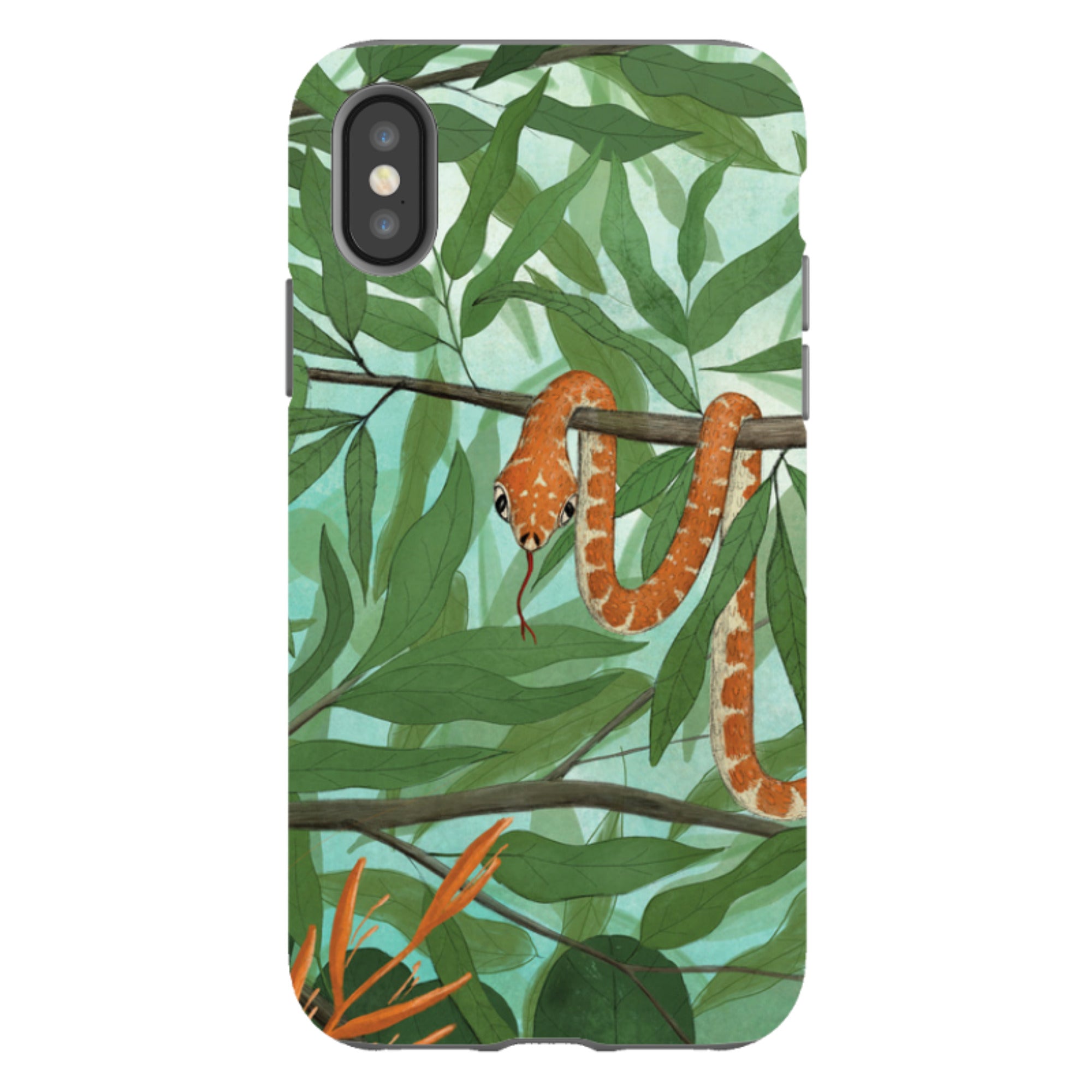 iPhone Tough Case - Snake By Maja Lindberg