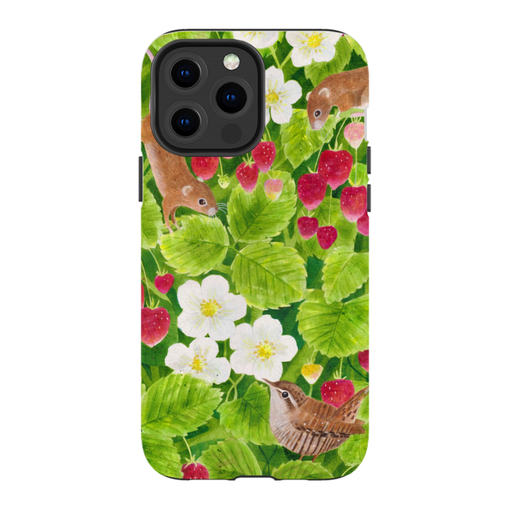 iPhone MagSafe Tough Case - Strawberry Thieves By Bex Parkin