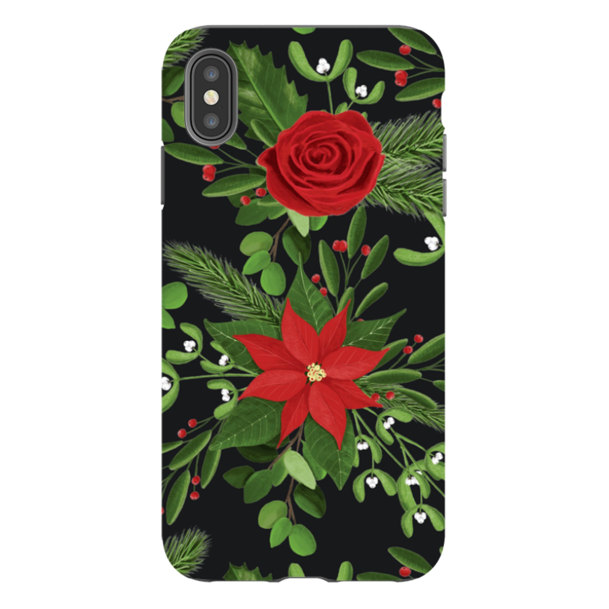 iPhone Tough Case - Black White Plaid By Abby Jacobs
