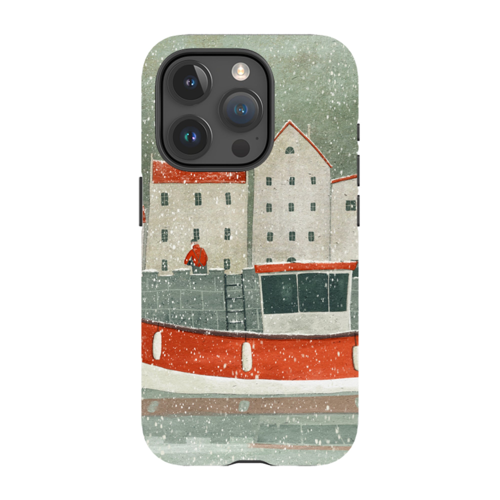 iPhone Tough Case - Christmas Harbour By Maja Lindberg