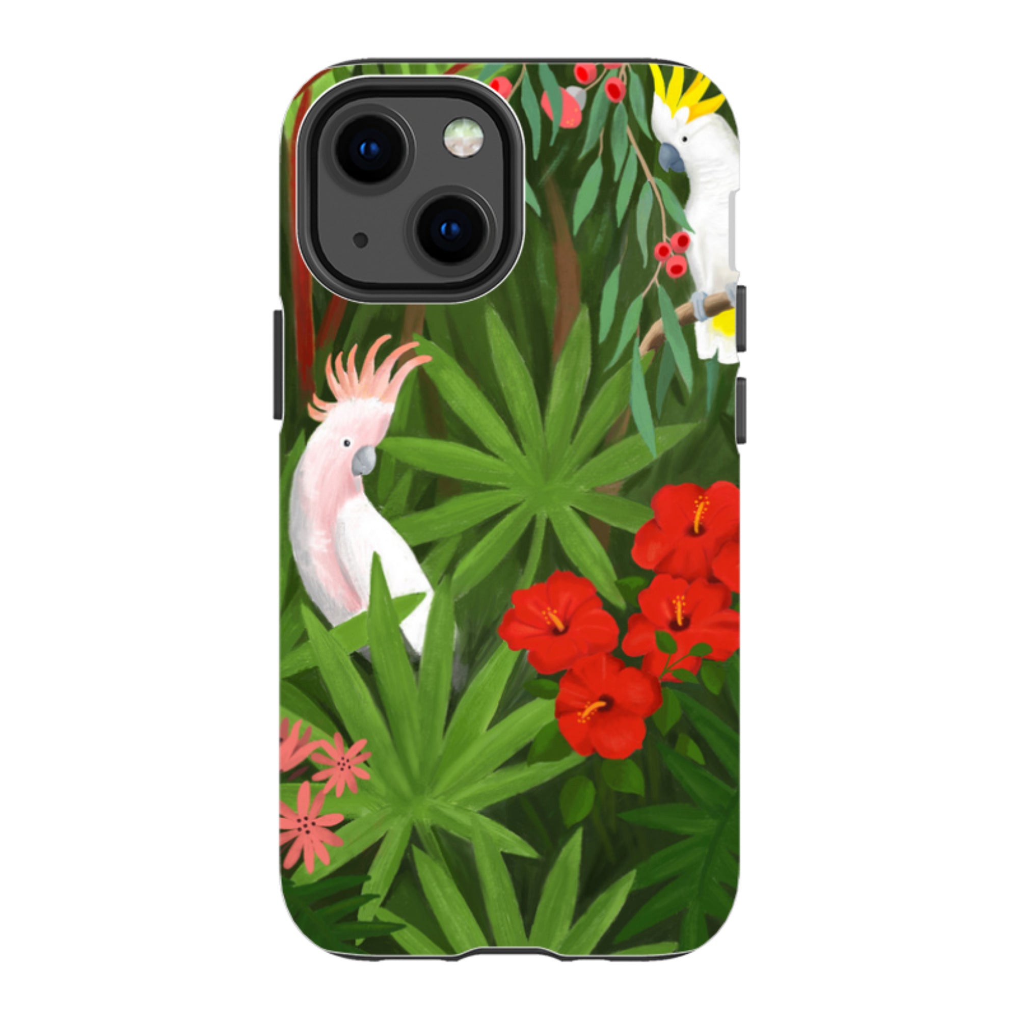 iPhone Tough Case - Cockatoo Jungle By Bex Parkin