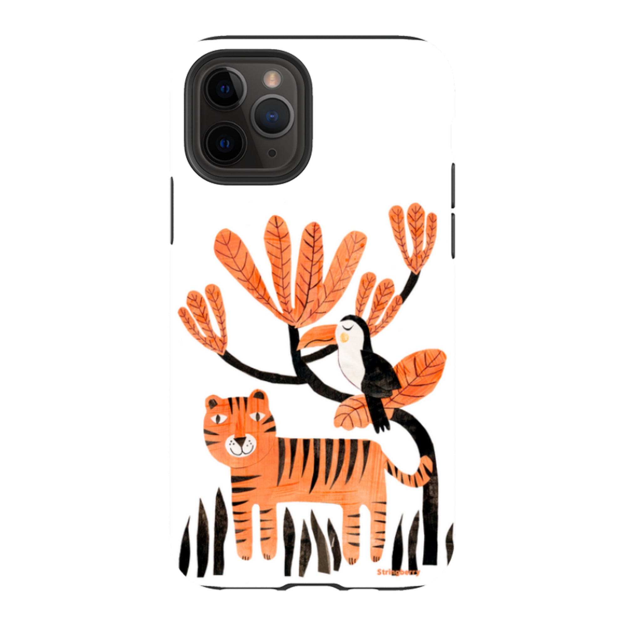iPhone Tough Case - Tiger And Toucan By Tracey English