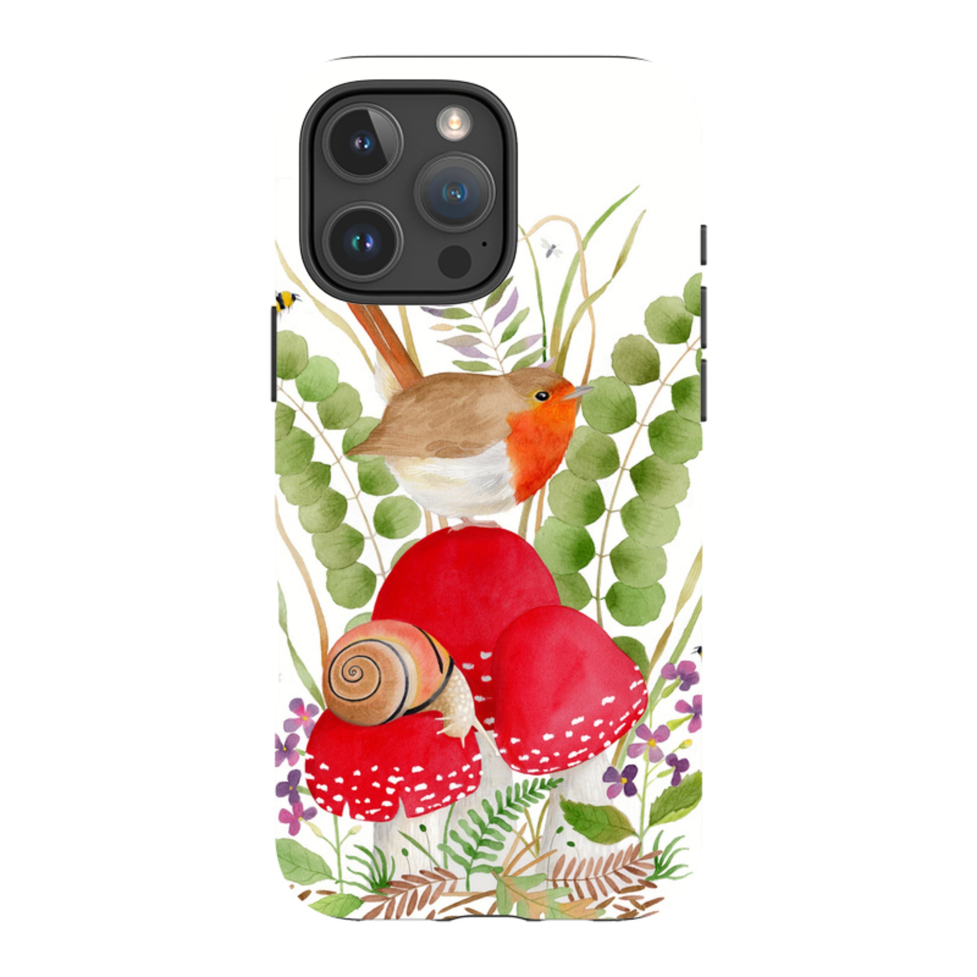 iPhone Tough Case - Robin And Snail By Bex Parkin