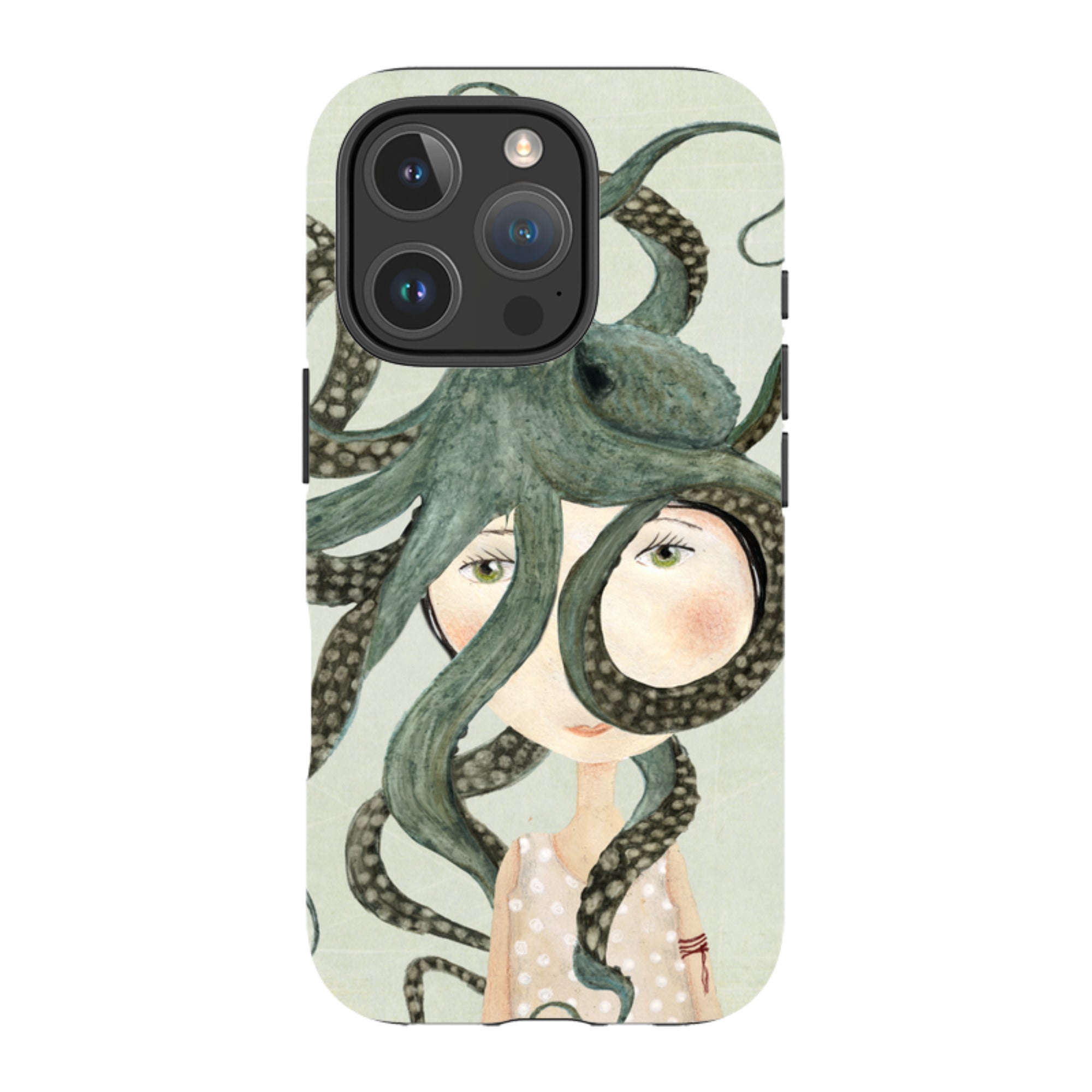 iPhone Tough Case - Octopus Girl By Katherine Quinn