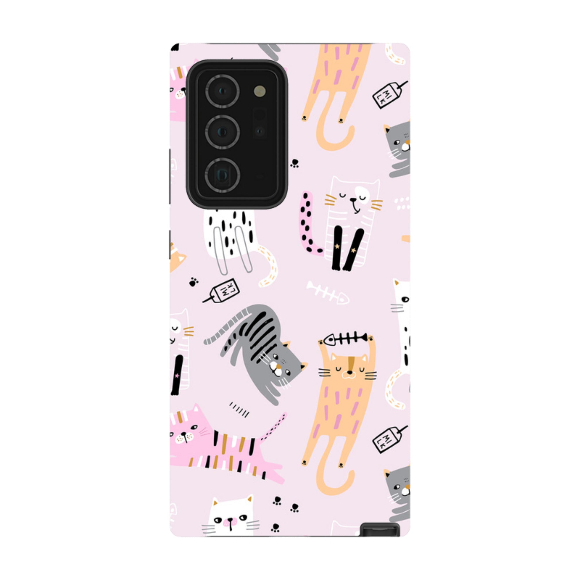Samsung Tough Case - Cat And Bone Pink