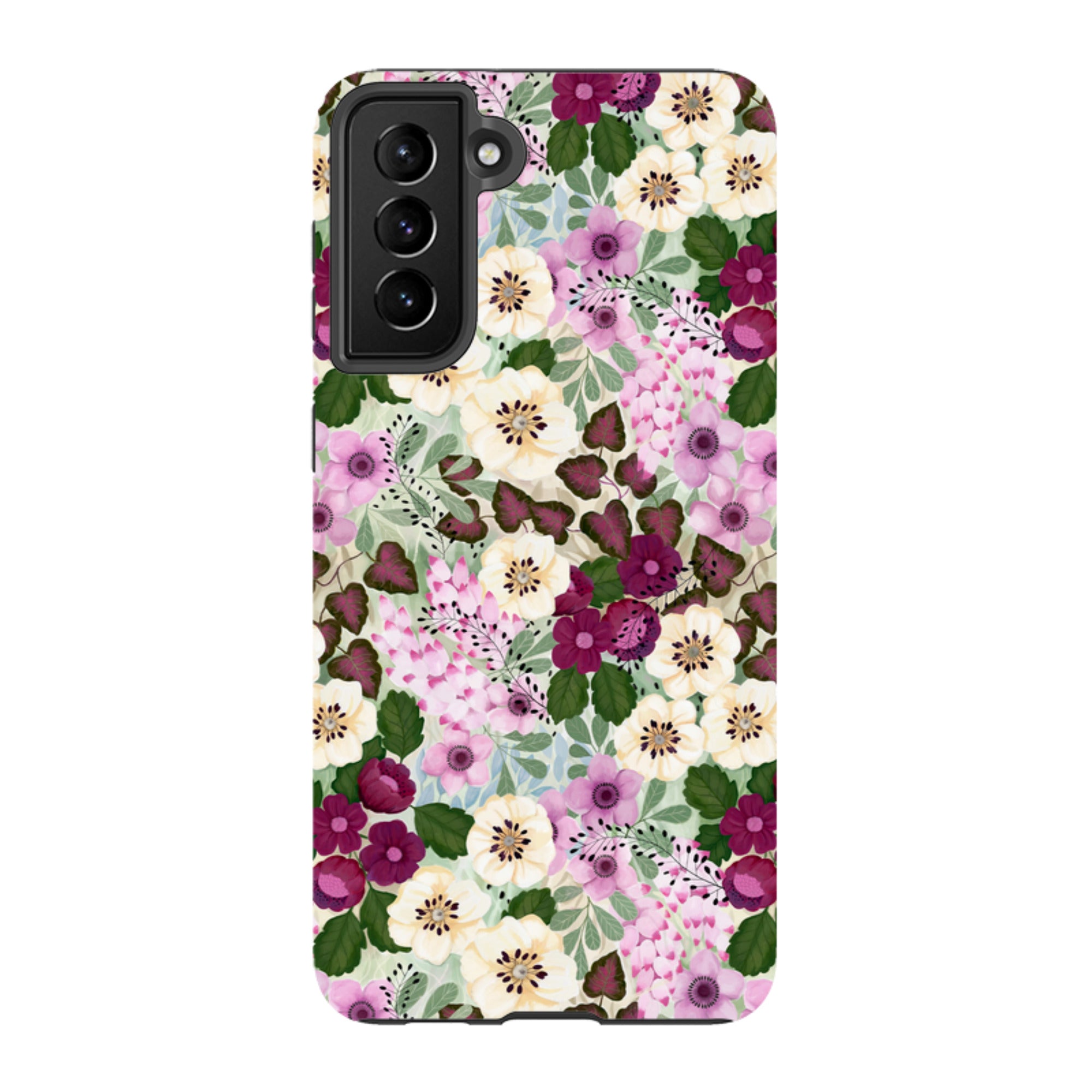 Samsung Tough Case - Purple Flowers By Bex Parkin
