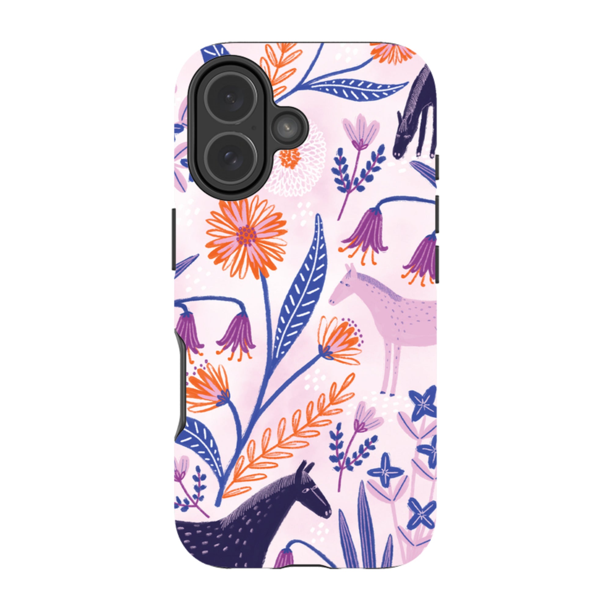iPhone Tough Case - Wild Ponies By Lee Foster Wilson