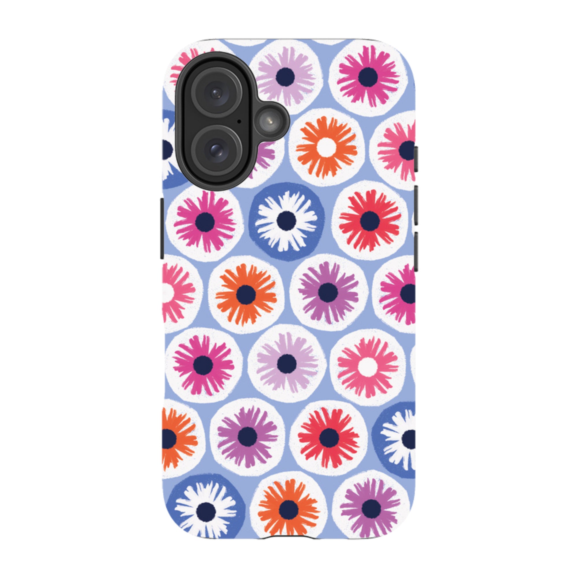 iPhone MagSafe Tough Case -  Penny Flowers Light Blue By Ali Brookes