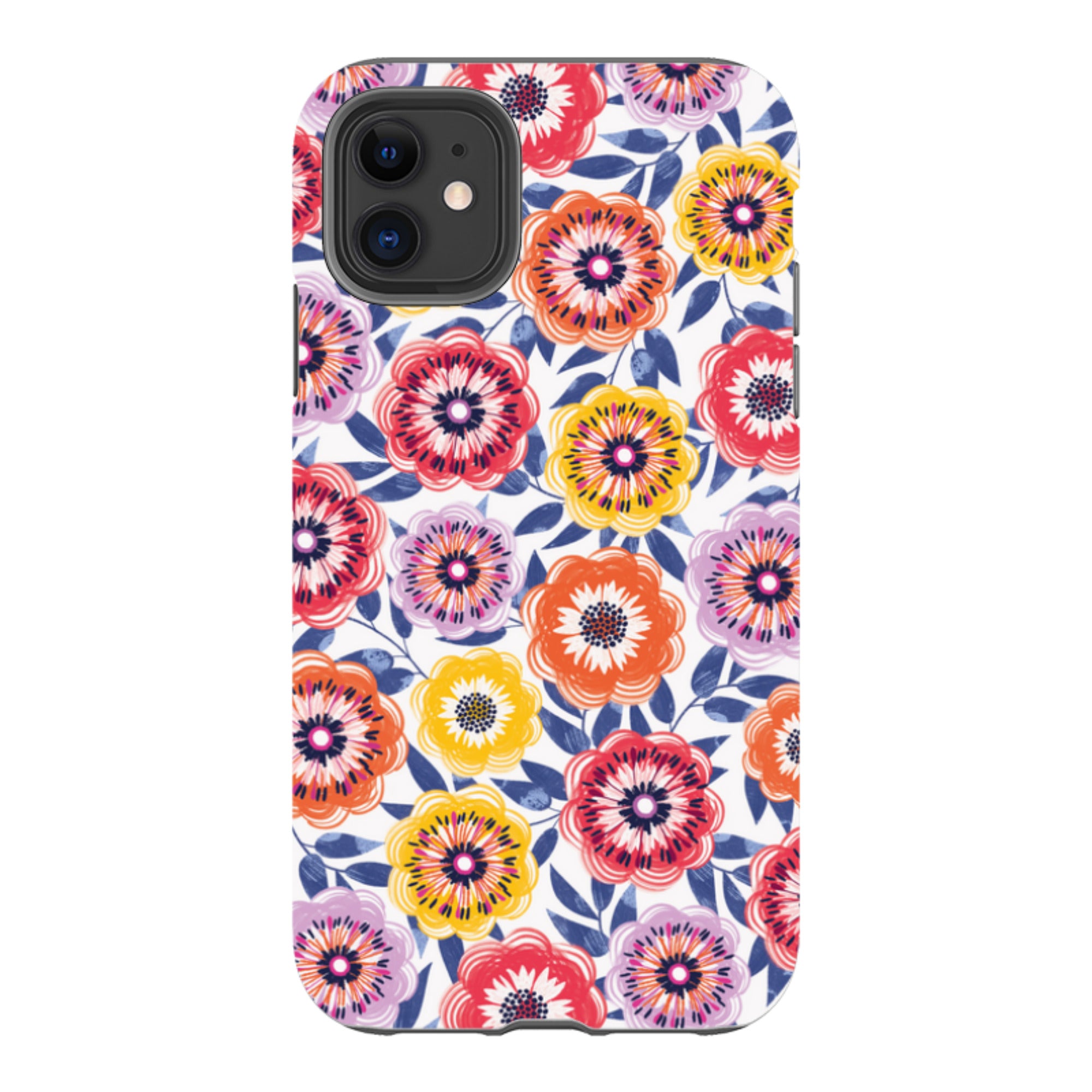 iPhone Tough Case - Bright Blooms I By Ali Brookes