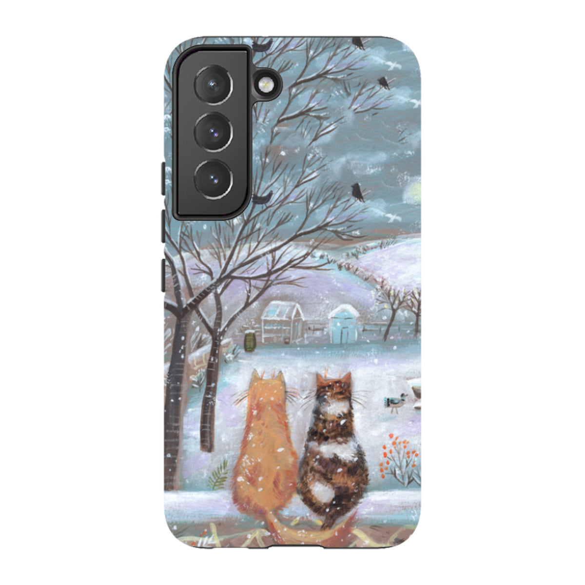 Samsung Tough Case - Winter Cottage Cats By Mary Stubberfield